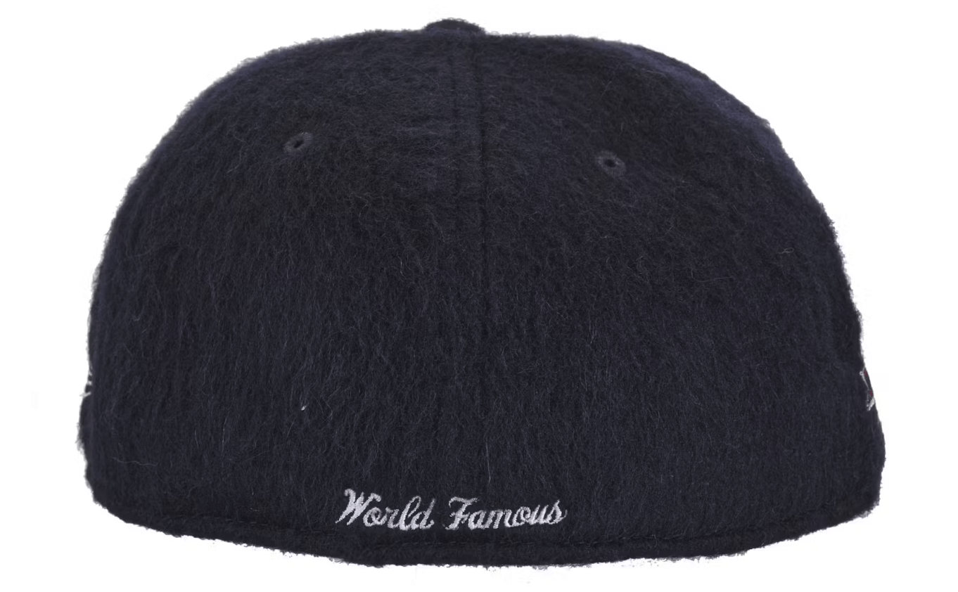Supreme Supreme Mohair Box Logo New Era Cap Navy Size 7 1/2 Size ONE SIZE - 3 Thumbnail