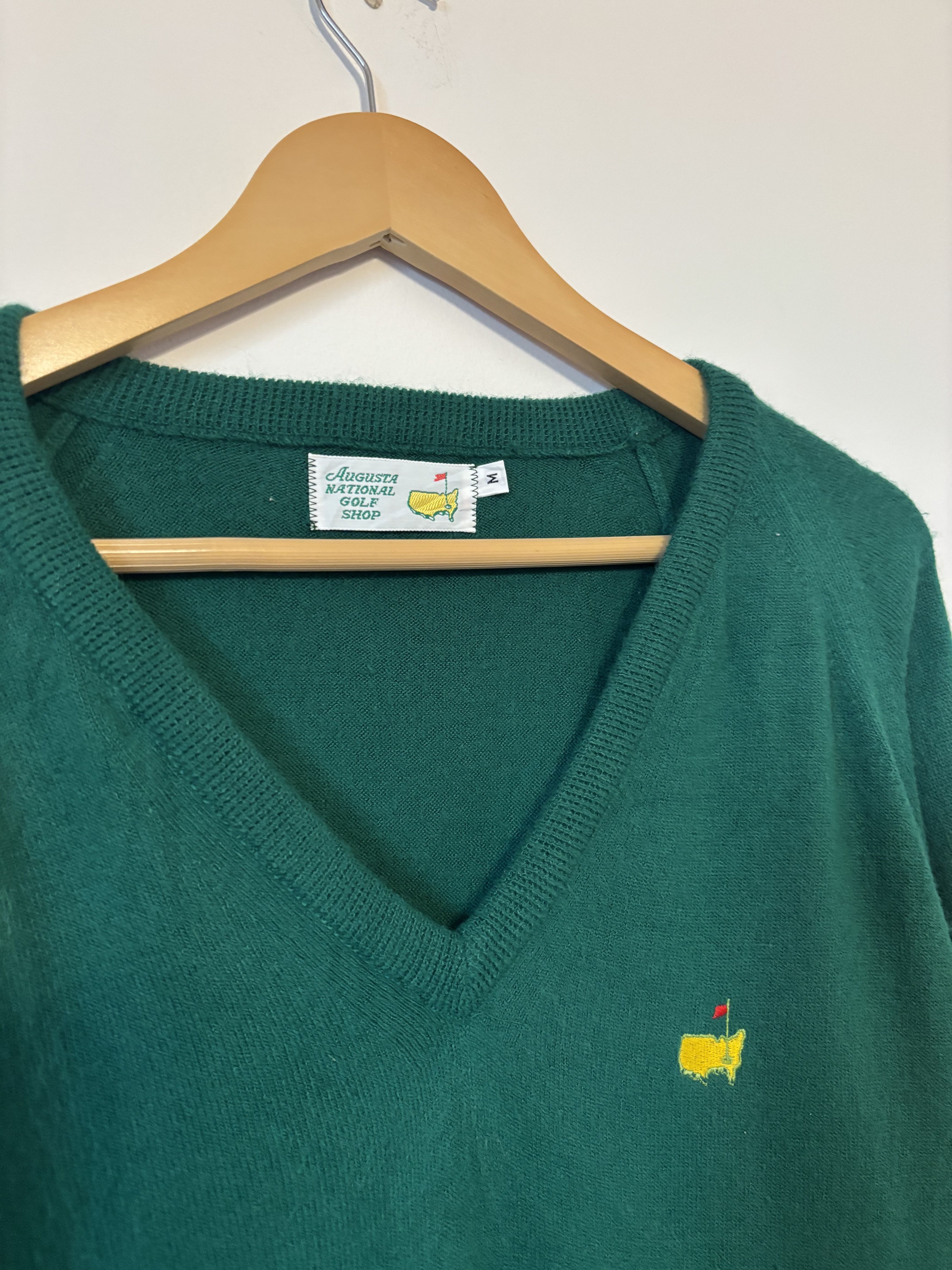 The Masters The Masters Augusta National Green V-Neck Sweater Medium USA Size US M / EU 48-50 / 2 - 7 Thumbnail