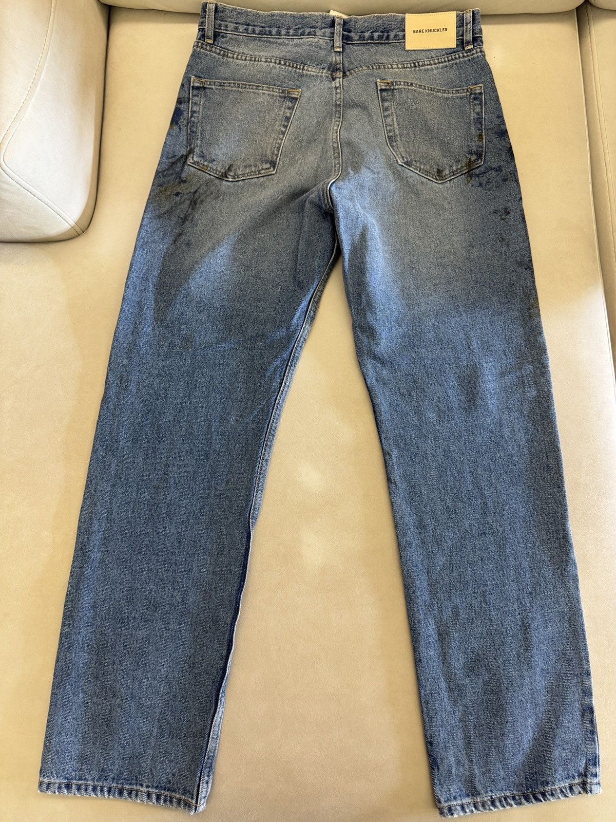 Bare Knuckles Bare Knuckles Paint Splatter Dark Blue Jeans Size US 34 / EU 50 - 7 Thumbnail