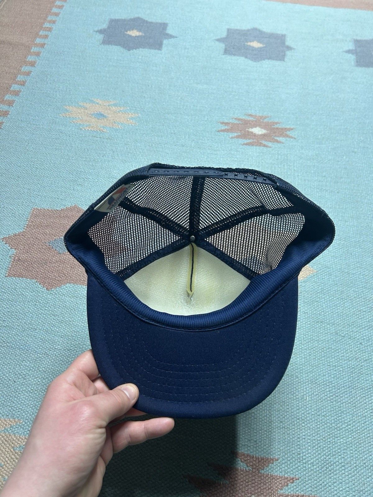 Vintage Vtg trucker hat mesh Valley Petreoleum oil gas Michigan blue Size ONE SIZE - 5 Thumbnail