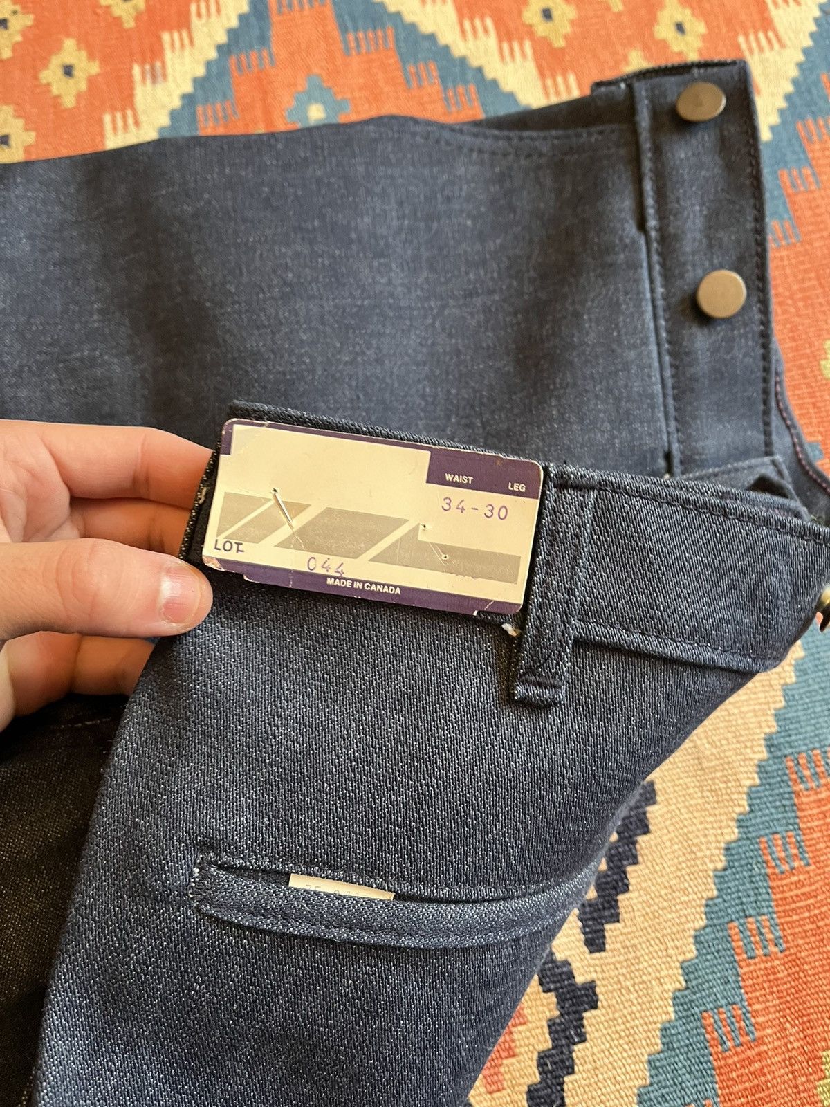 Vintage Vintage wide leg raw sanforized denim RARE Size US 34 / EU 50 - 3 Thumbnail