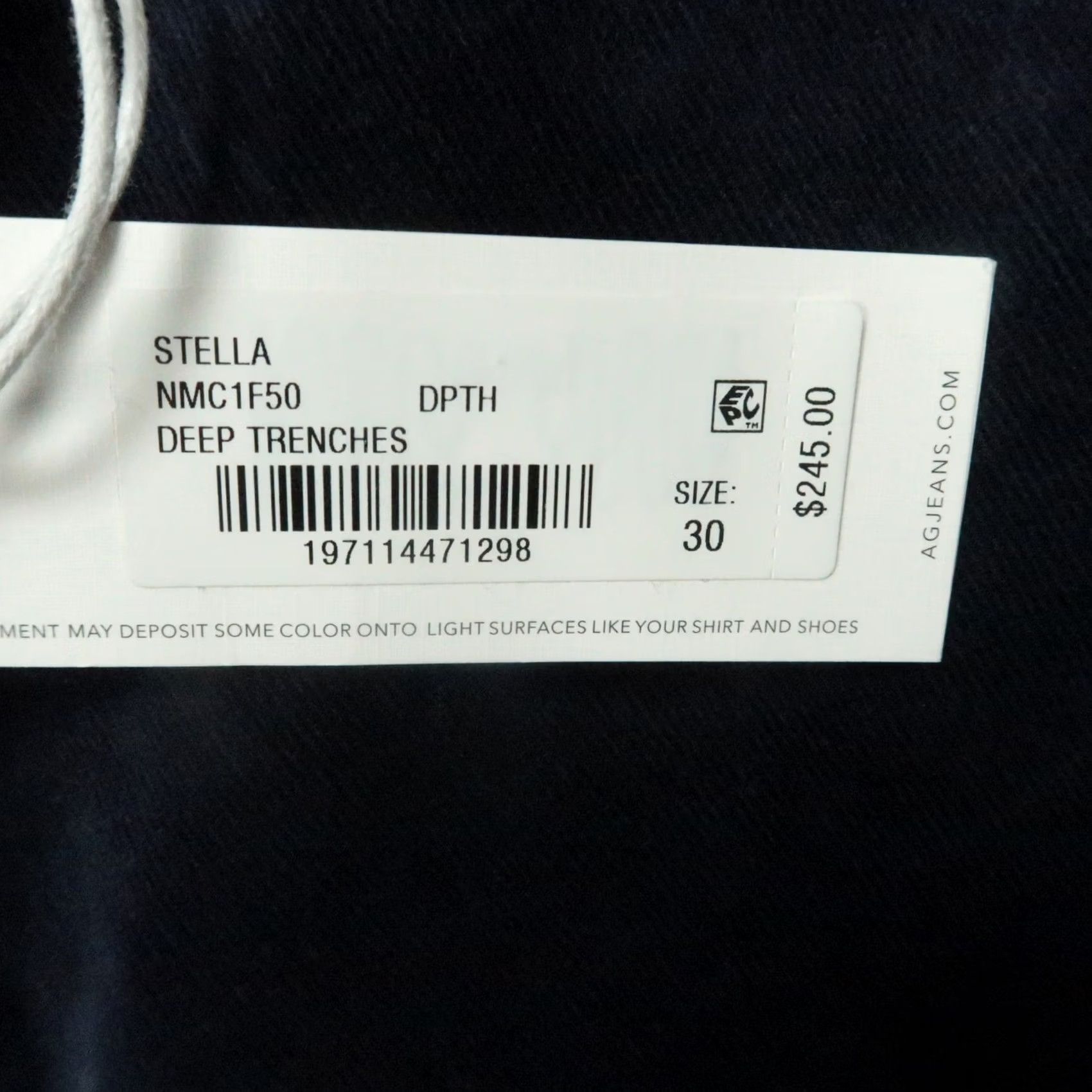 Vintage VINTAGE: No — AG Adriano Goldschmied Pants Women 30 Blue Stella Low Slung Palazzo Wide-Leg NWT Size 30" / US 8 / IT 44 - 5 Thumbnail