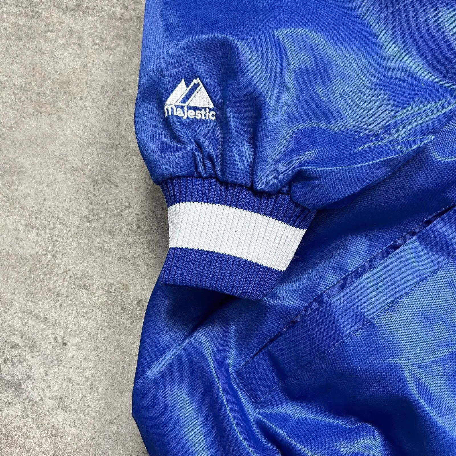 MLB × Majestic × Vintage BROOKLYN DODGERS NEW YORK SATIN JACKET MAJESTIC COOPERSTOWN Size US XXL / EU 58 / 5 - 5 Thumbnail