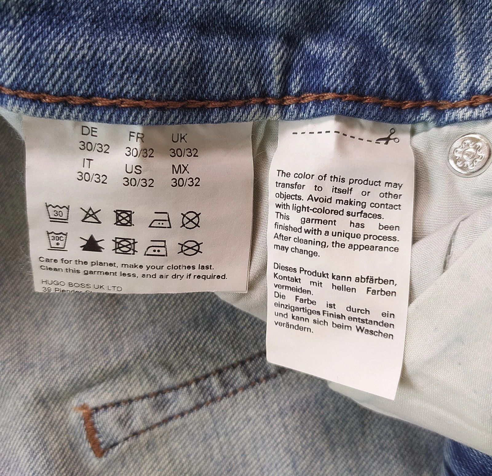 HUGO BOSS DELAWARE Slim fit men's Jeans T- 6070