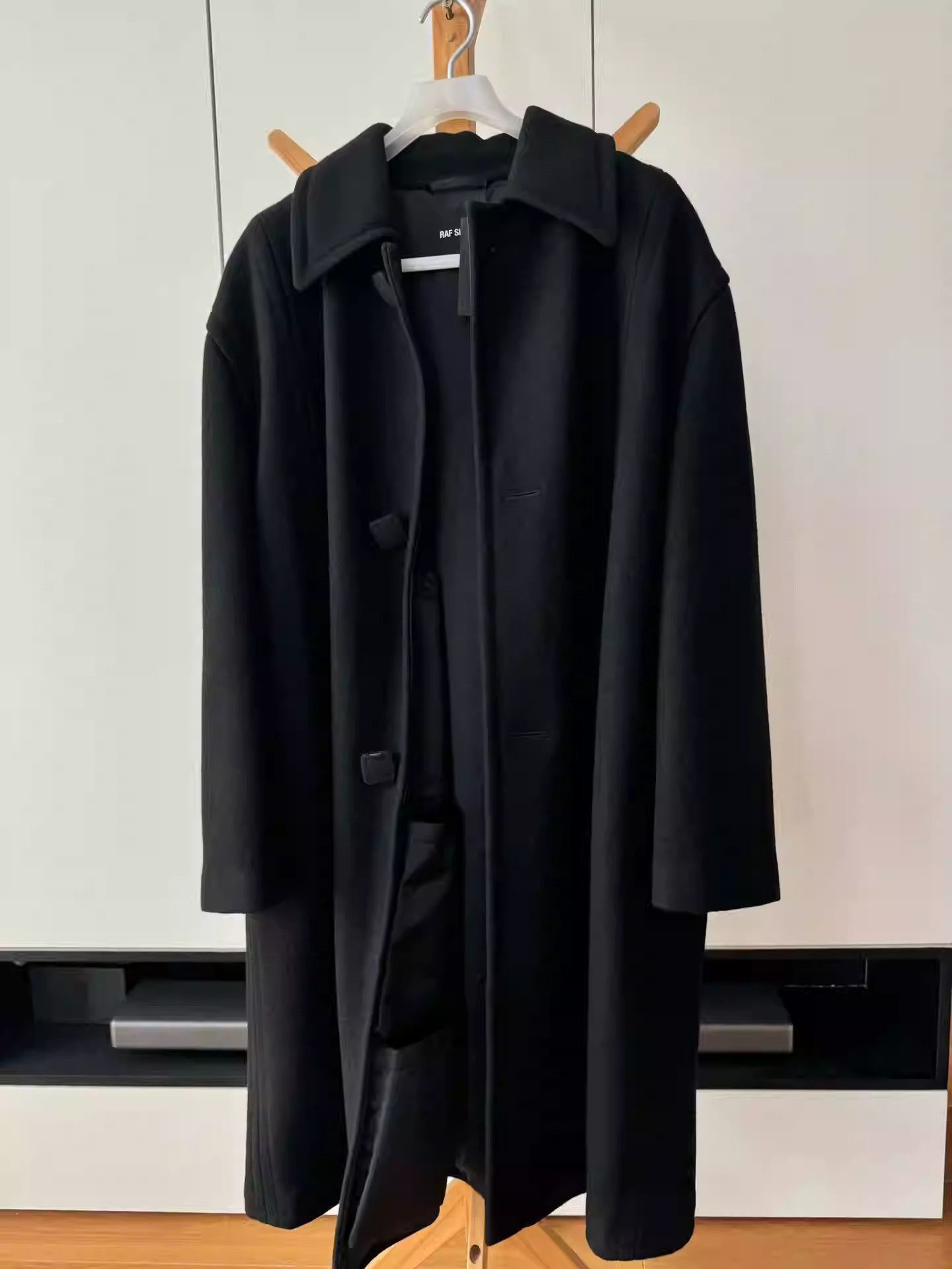 Raf Simons Raf Simons Black Show Wool Coat Size US M / EU 48-50 / 2 - 1 Thumbnail