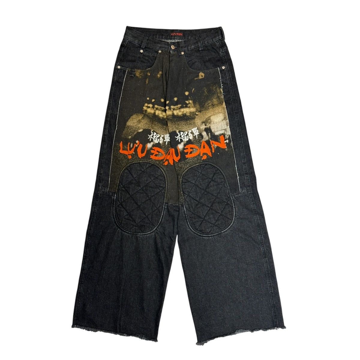 LUU DAN Knee patch baggy wide leg denim Size US 30 / EU 46 - 1 Thumbnail