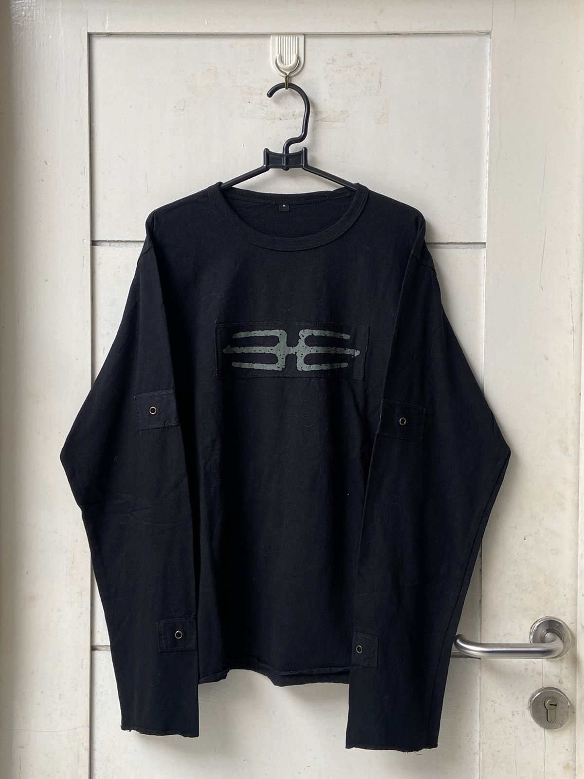 Designer PSYLO Black Long Sleeve T-Shirt Size US M / EU 48-50 / 2 - 1 Thumbnail