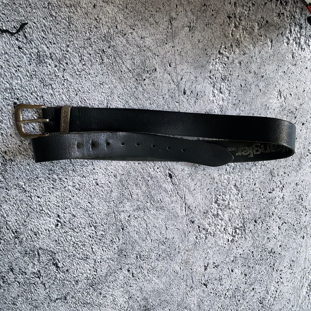 Leather × Vintage × Wrangler Vintage black leather belt Wrangler Size ONE SIZE - 7 Thumbnail