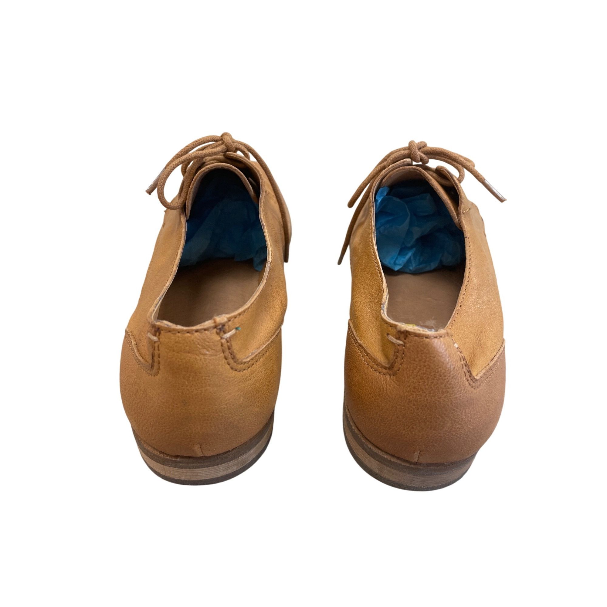 Frye Frye & Co Womens Brown Leather Lace-Up Oxford Flat Shoes Siz Size US 10 / IT 40 - 6 Thumbnail