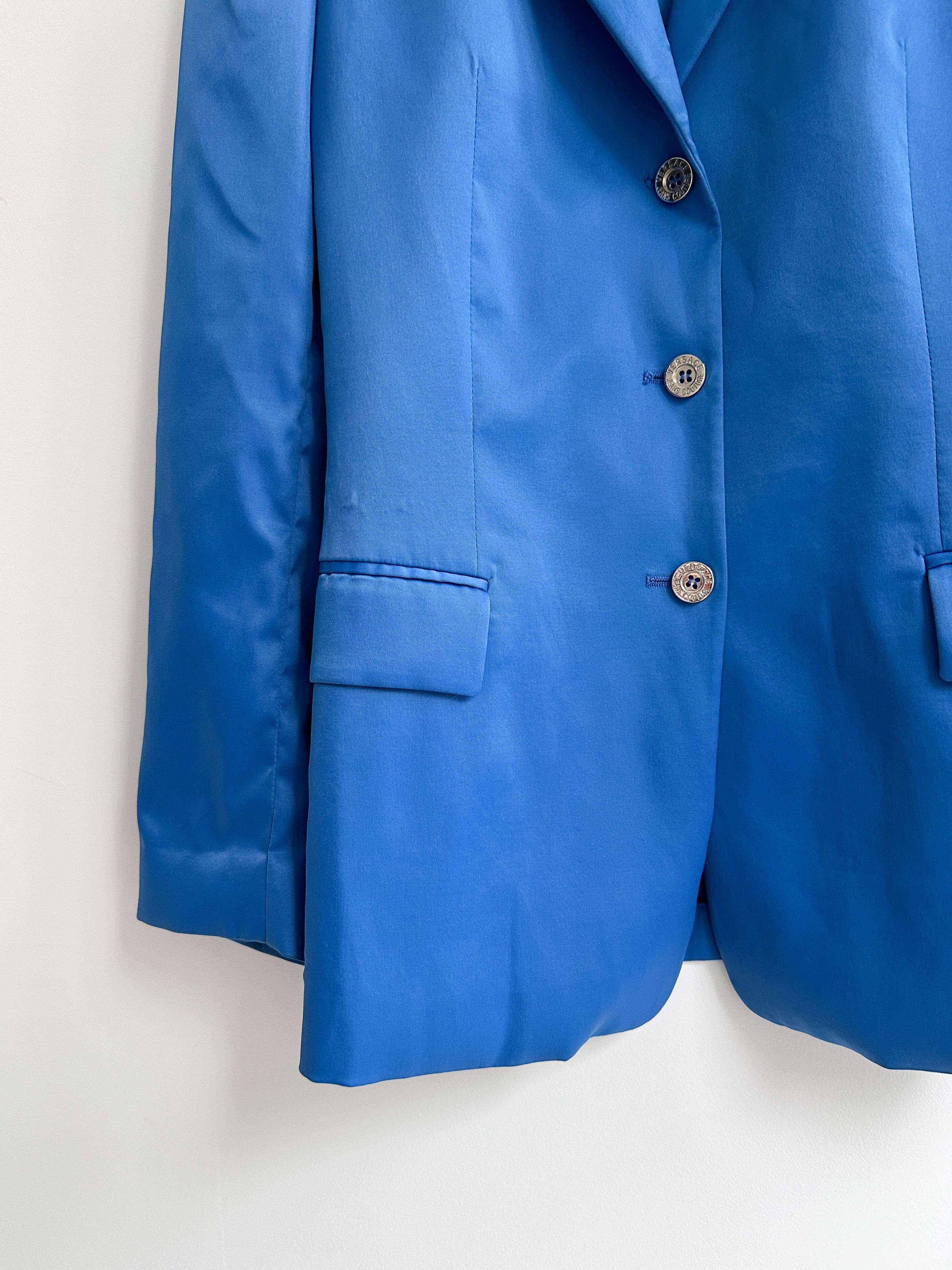 Versace Versace Jeans Couture Blue Blazer Jacket Size M / US 6-8 / IT 42-44 - 5 Thumbnail