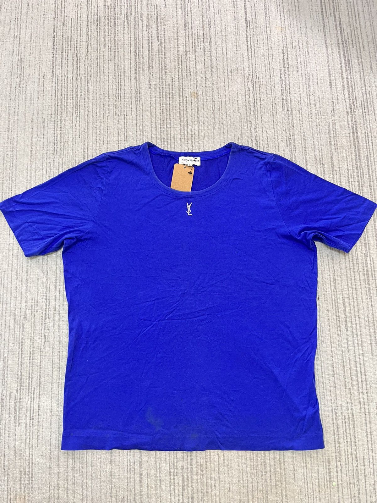 Yves Saint Laurent 80s YSL diamond logo shirt Size L / US 10 / IT 46 - 1 Thumbnail