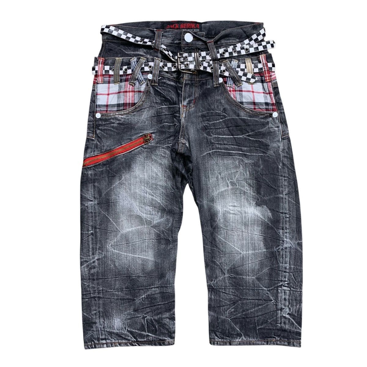 If Six Was Nine × Japanese Brand × Le Grande Bleu (L.G.B.) Lgb Style 2000’s Jack Serika Double Waist Jorts Denim Pants Size US 29 - 2 Thumbnail