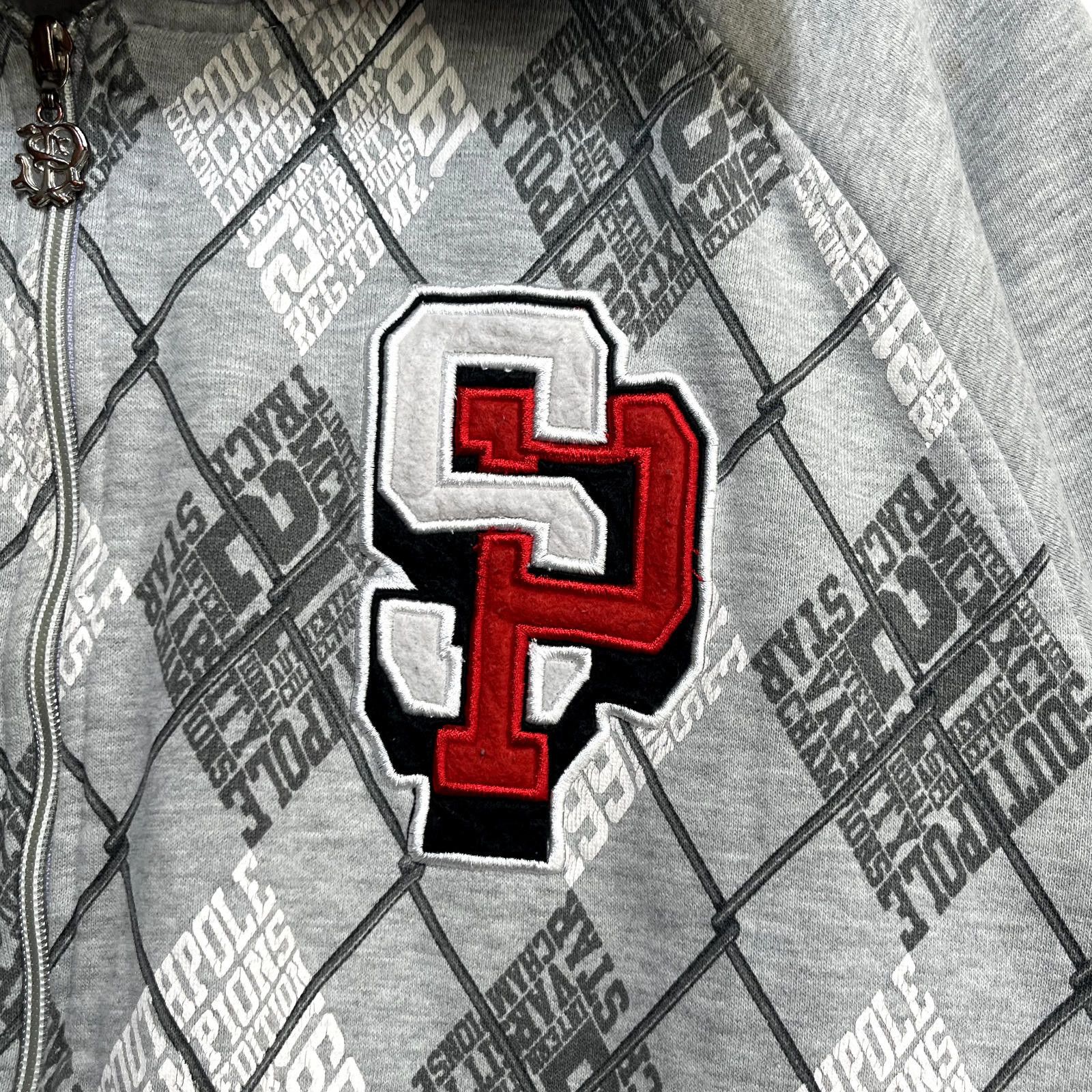 Southpole × Vintage Vintage Y2K South Pole Zip Up Hoodie XL Wire Fencing Print Size US 36 / EU 52 - 4 Thumbnail
