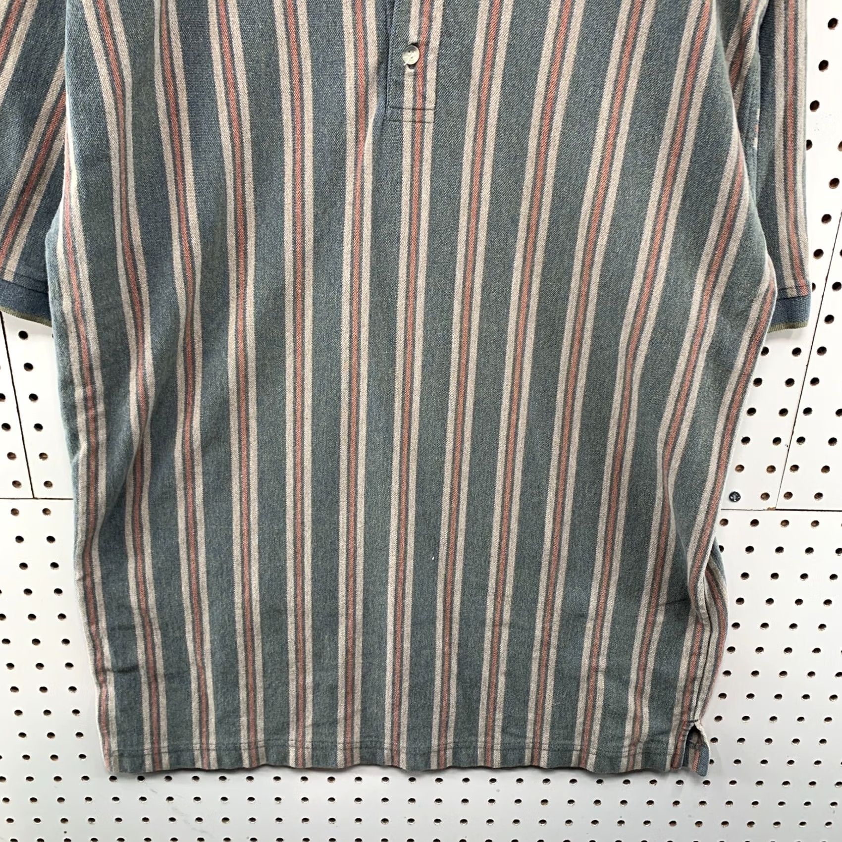 Vintage VINTAGE Salmon River Traders Polo Shirt Mens Large Striped Collared 22.5x32 Size US L / EU 52-54 / 3 - 6 Thumbnail