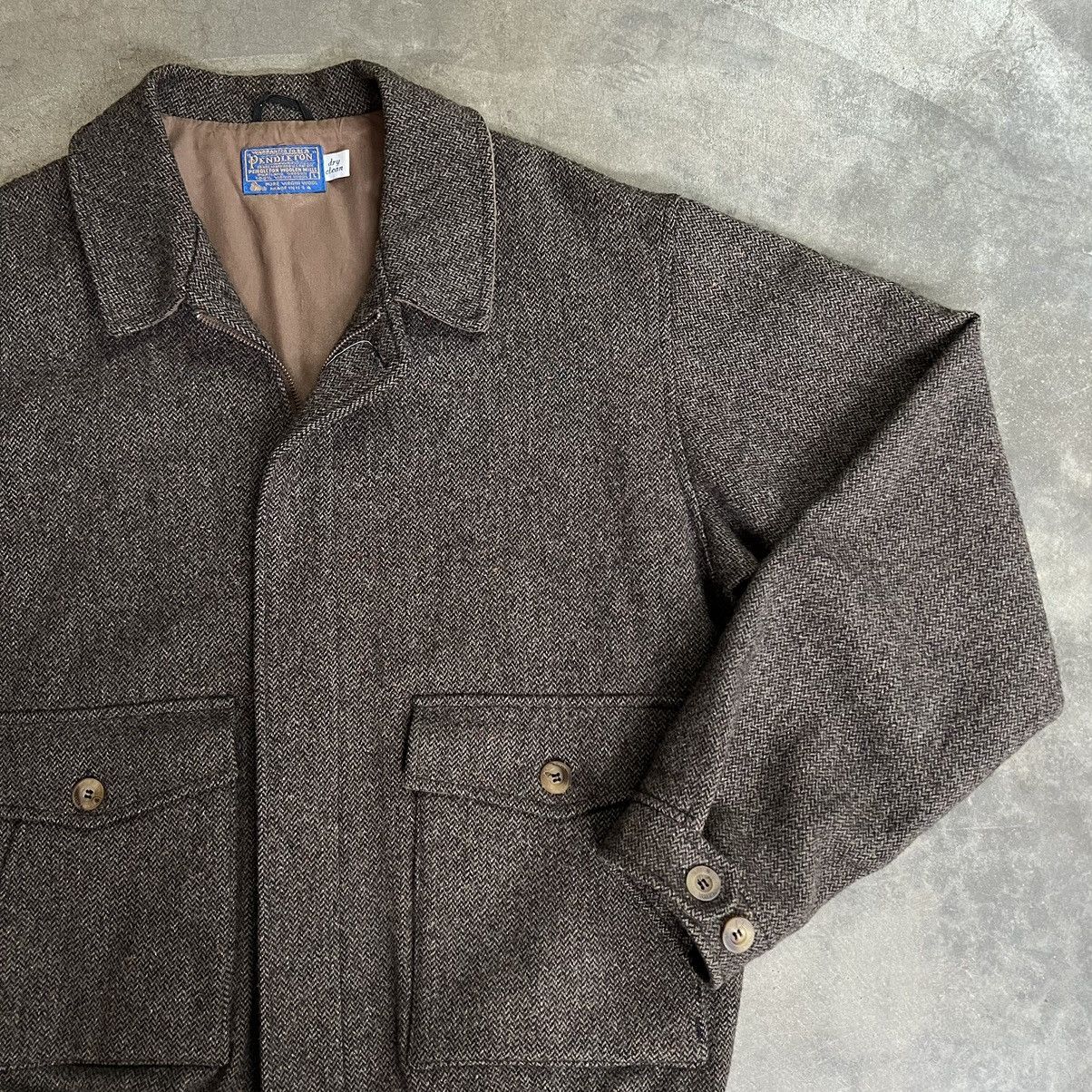 Pendleton × Vintage Vintage 90’s Pendleton Virgin Wool 🇺🇸 A-2 Jacket Size US L / EU 52-54 / 3 - 1 Thumbnail
