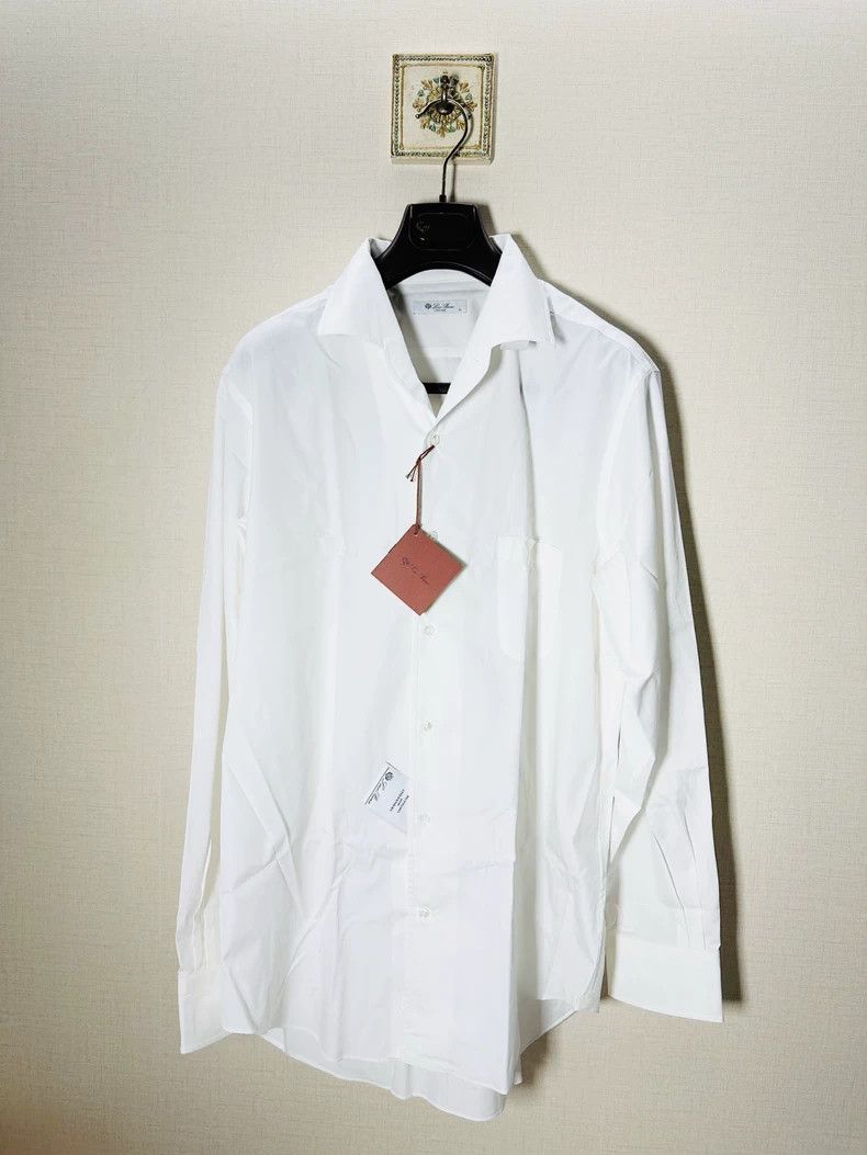 Loro Piana LORO PIANA Summer island cotton blue checkered shirt Size US XL / EU 56 / 4 - 6 Thumbnail