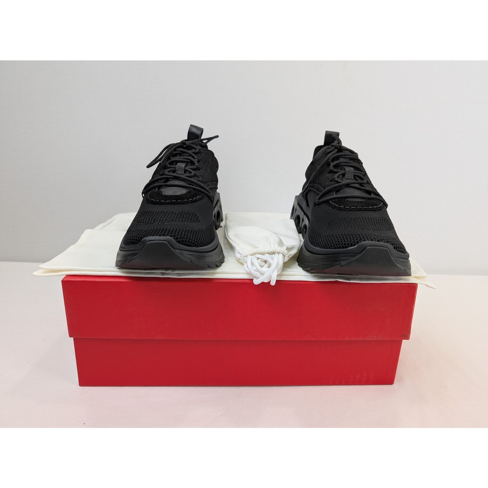Salvatore Ferragamo o1rshd1 Nima Knit Men Shoes Fashion Sneaker in Black Size US 10 / EU 43 - 15 Thumbnail