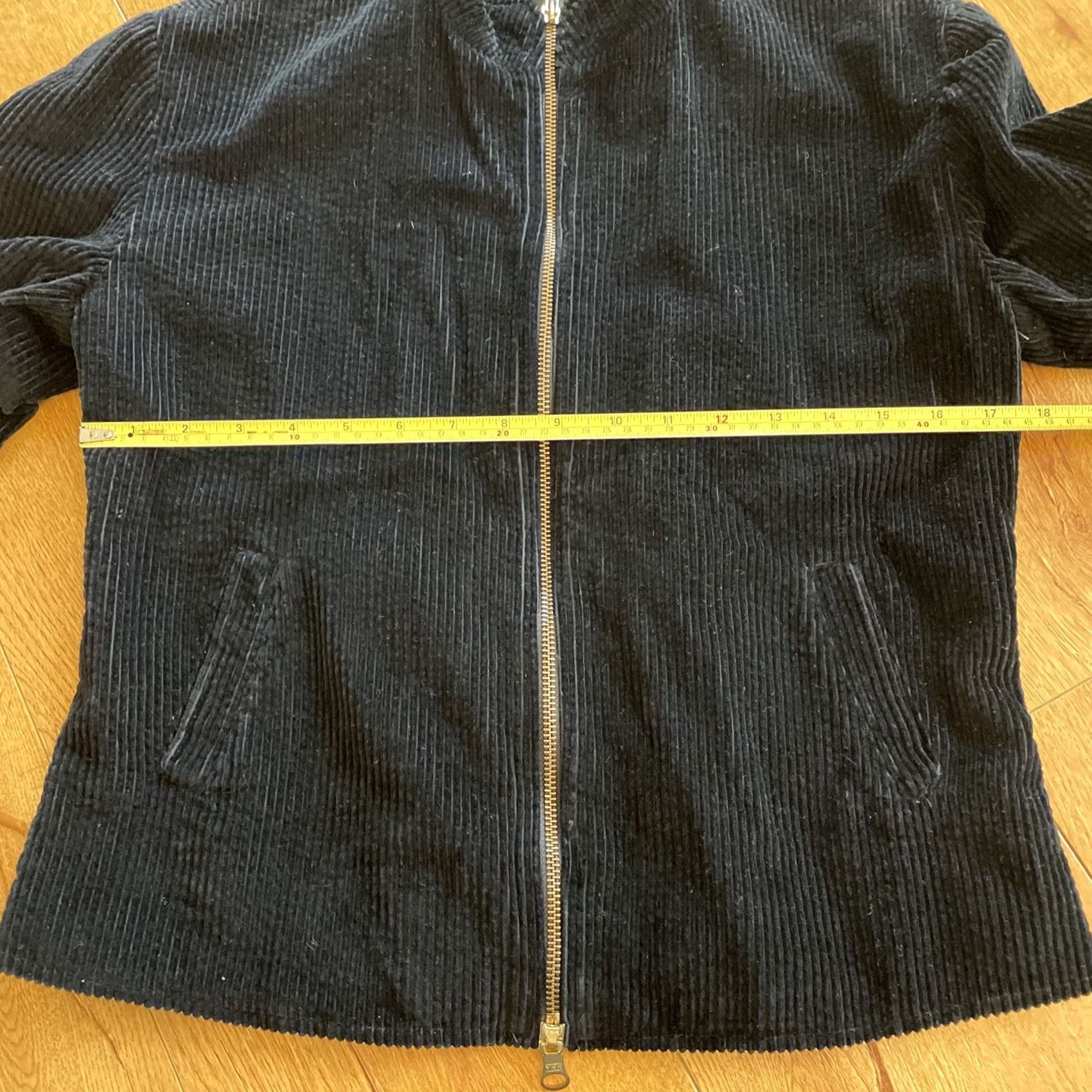 Vintage VINTAGE Didrickson Corduroy Jacket Zip Black 90s Y2K Women's S Grunge, Casual, Short Sleeve, Full Zip, Pockets, Regular Fit, Cotton Size S / US 4 / IT 40 - 6 Thumbnail