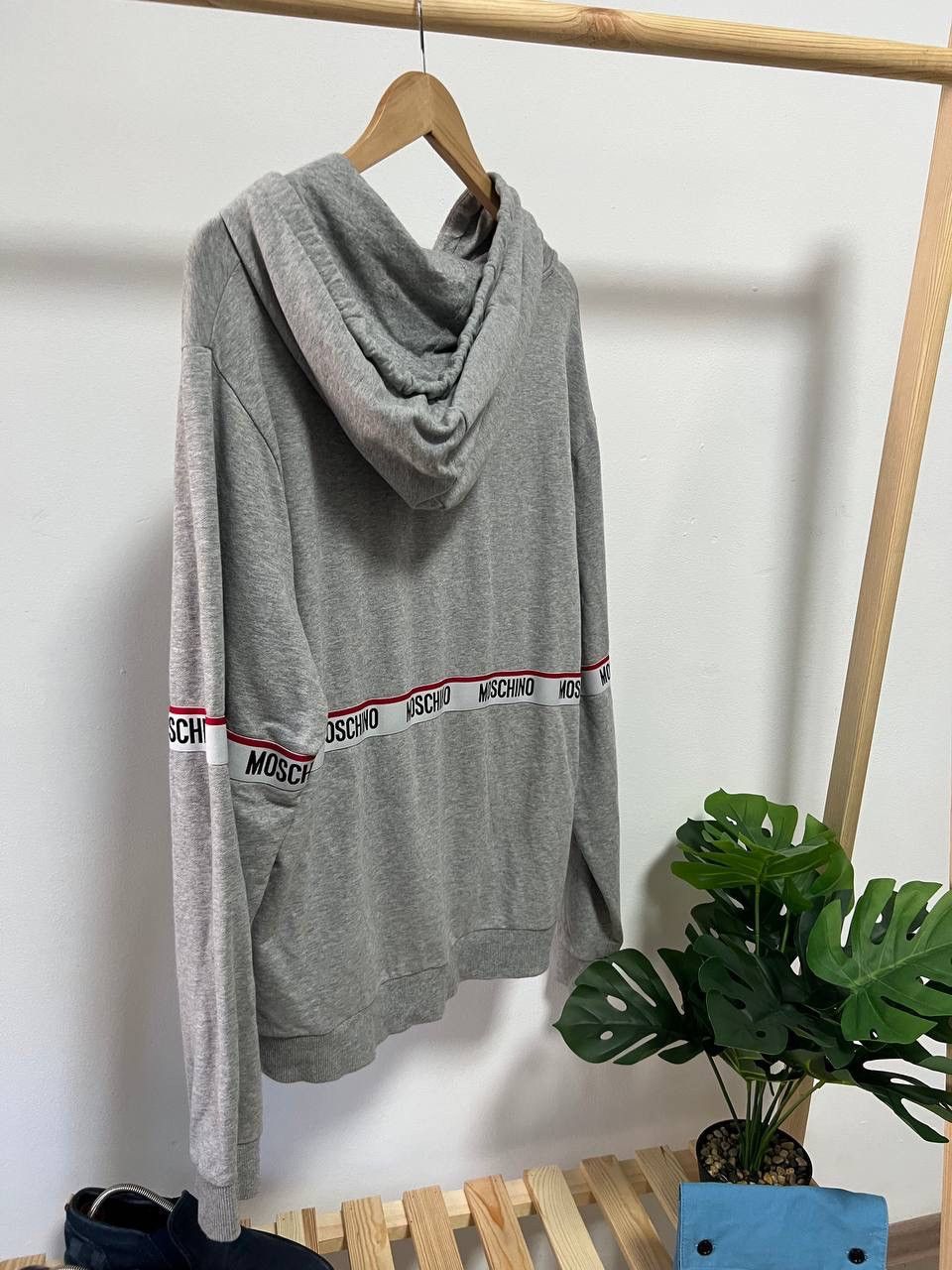 Moschino Moschino Stripes Grey Hoodie Sweatshirt XL Size US XL / EU 56 / 4 - 2 Thumbnail