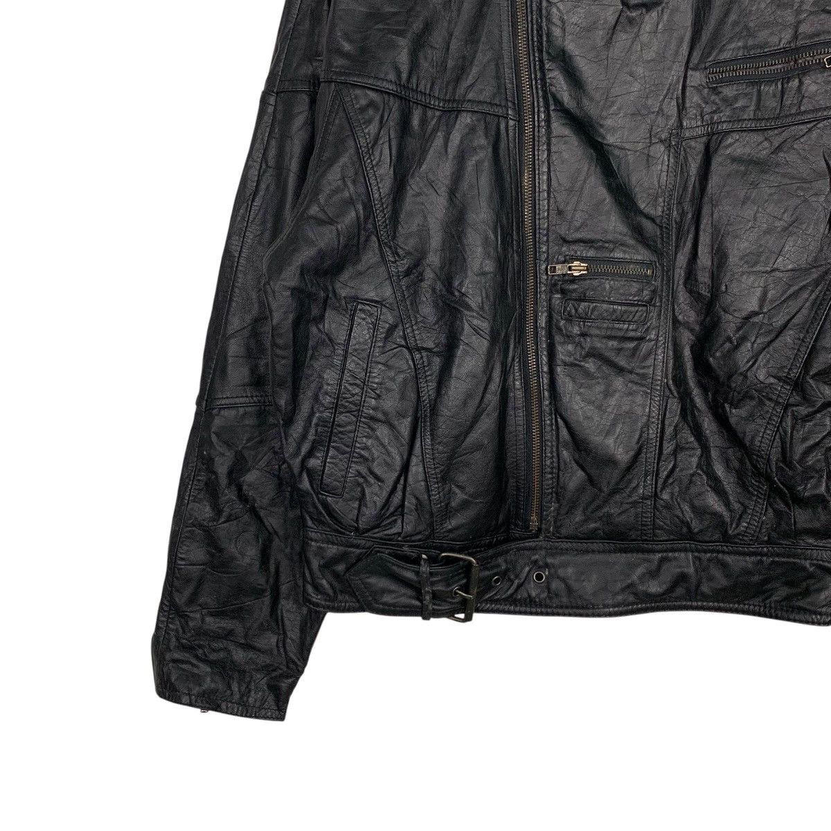 Leather Vintage 90's BYRNES & BAKER Leather Jacket #2510-C113 Size US M / EU 48-50 / 2 - 3 Thumbnail