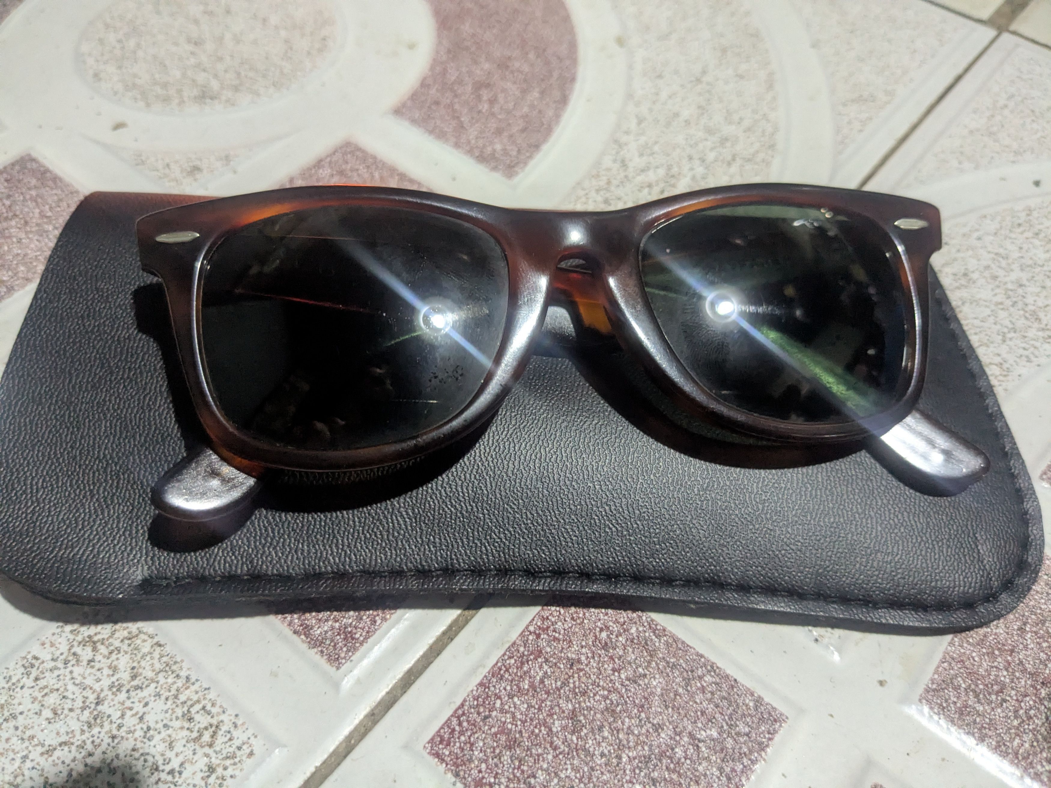 RayBan Vintage b&l rayban wayfarer tortoise made in USA Size ONE SIZE - 1 Thumbnail