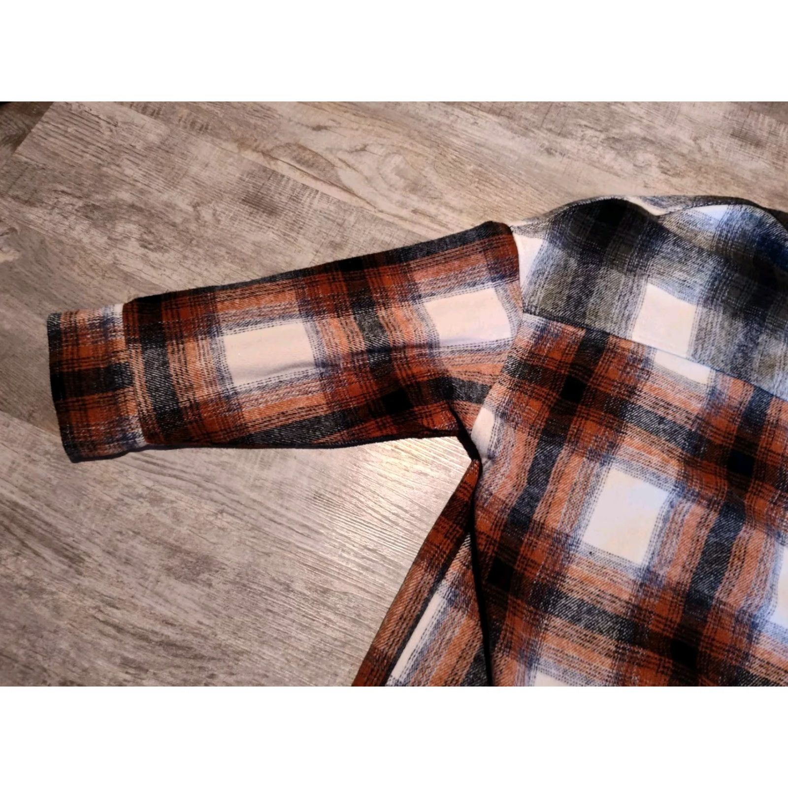 Vintage ZENANA Women’s Plaid Shacket XL Jacket Long Sleeve Oversized fit Pockets Size XL / US 12-14 / IT 48-50 - 4 Thumbnail