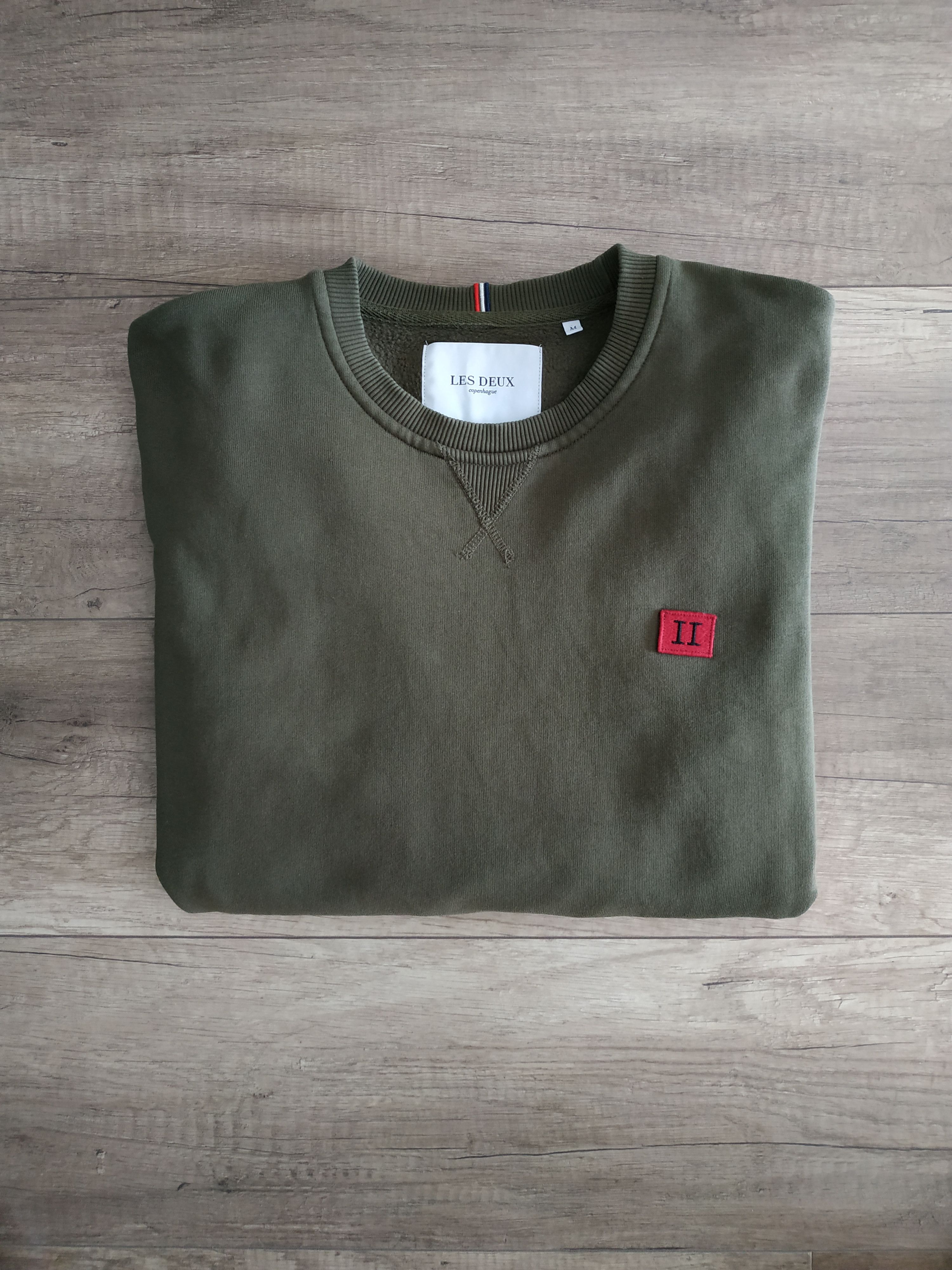 Les Deux Les Deux 'Piece' Men's Olive Sweatshirt, s. MEDIUM Size US M / EU 48-50 / 2 - 2 Thumbnail
