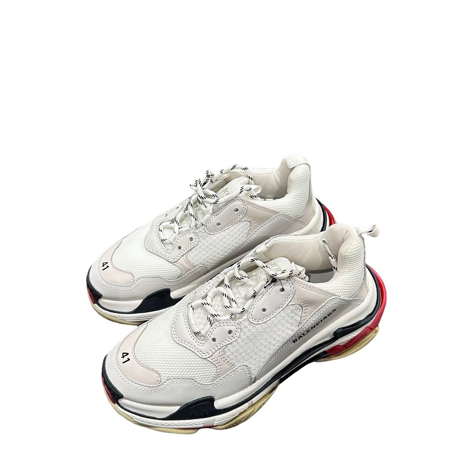 Balenciaga Balenciaga Triple S White Low-Top Sneakers 41 Size US 8 / EU 41 - 1 Thumbnail