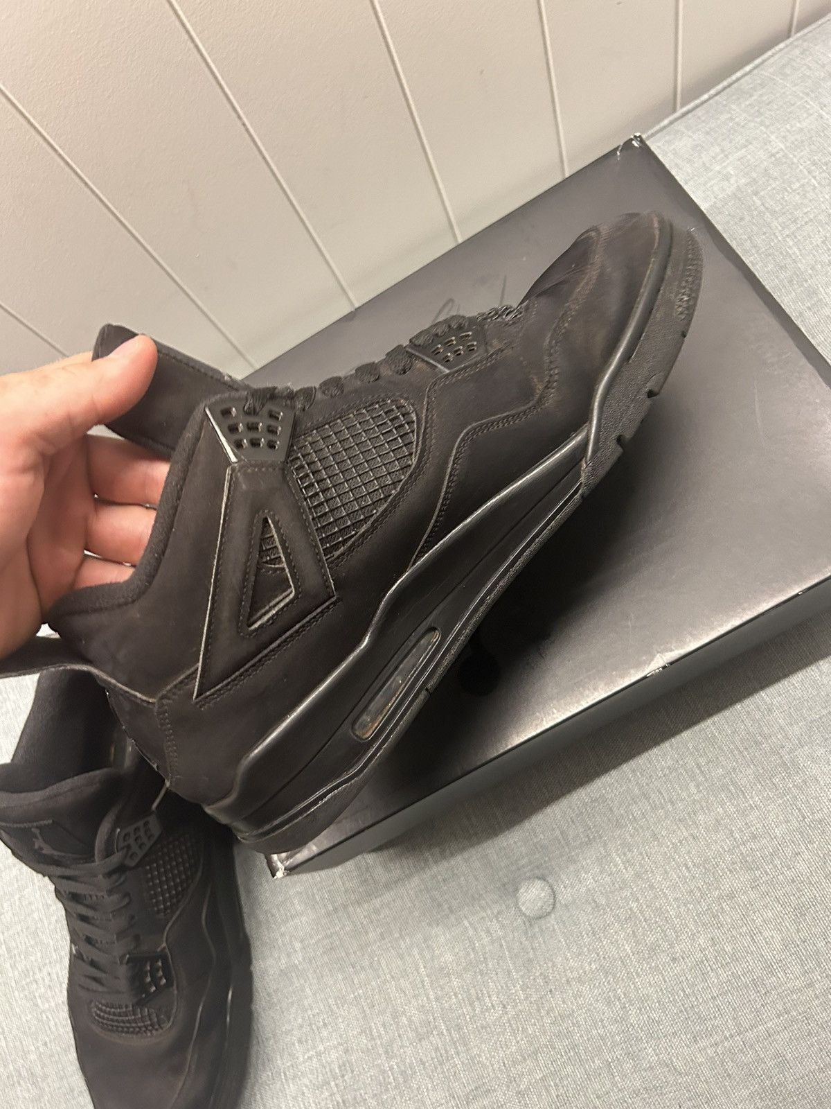 Jordan Brand Air Jordan 4 “Black Cat” 2020 Size US 13 / EU 46 - 4 Thumbnail