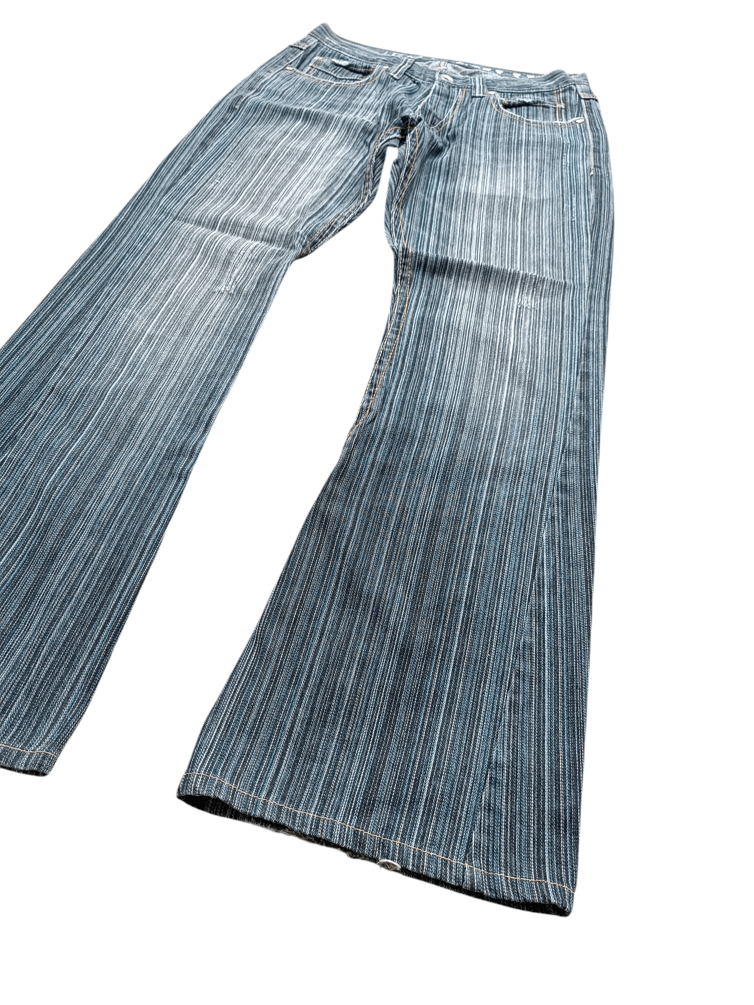Jean 🔥 Flare Hickory IKKA Nice Design & Rare 🔥 Size US 33 - 1 Thumbnail