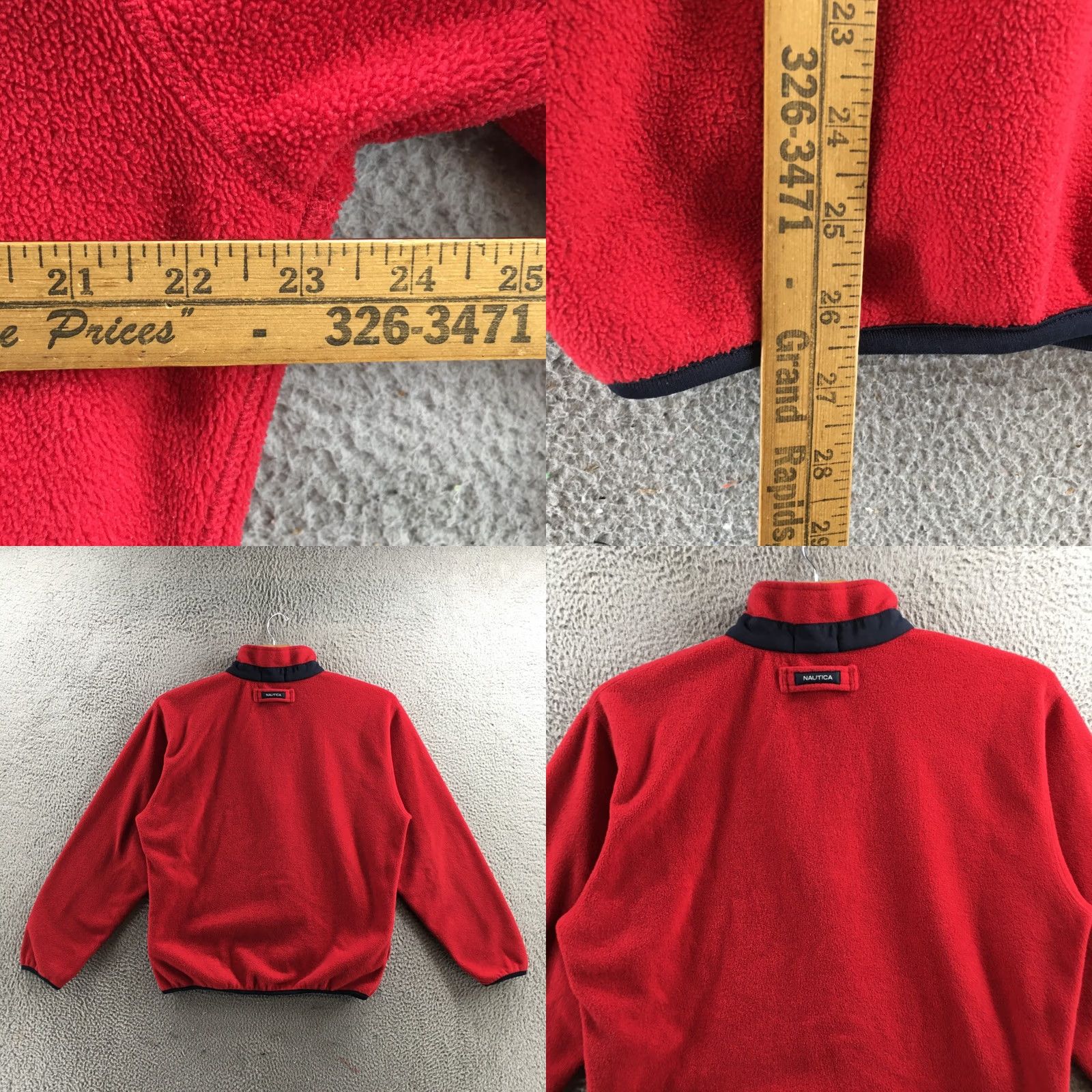 Nautica Nautica Half Zip Fleece Sweater Mens L Red Long Sleeve Pullover Mock Neck Casual Size US L / EU 52-54 / 3 - 8 Thumbnail