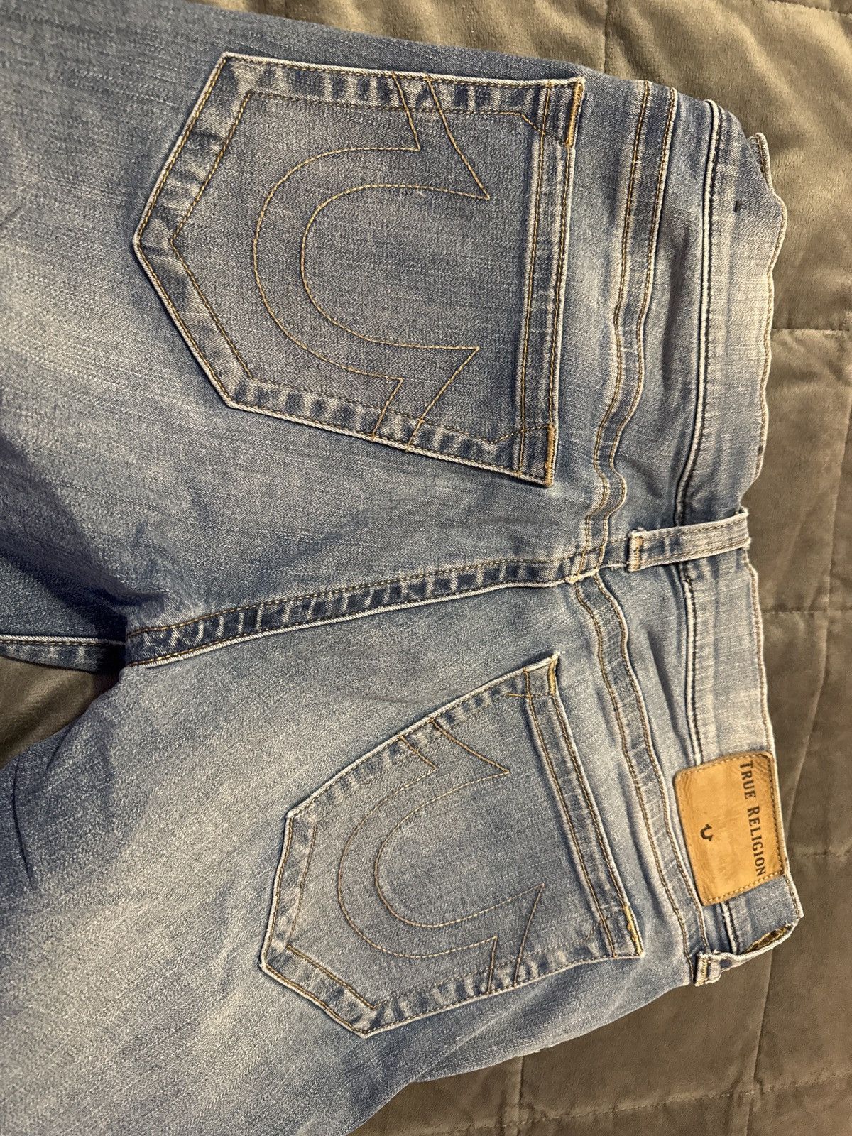 True Religion Ricky Relaxed Straight Jeans Size US 34 / EU 50 - 2 Thumbnail