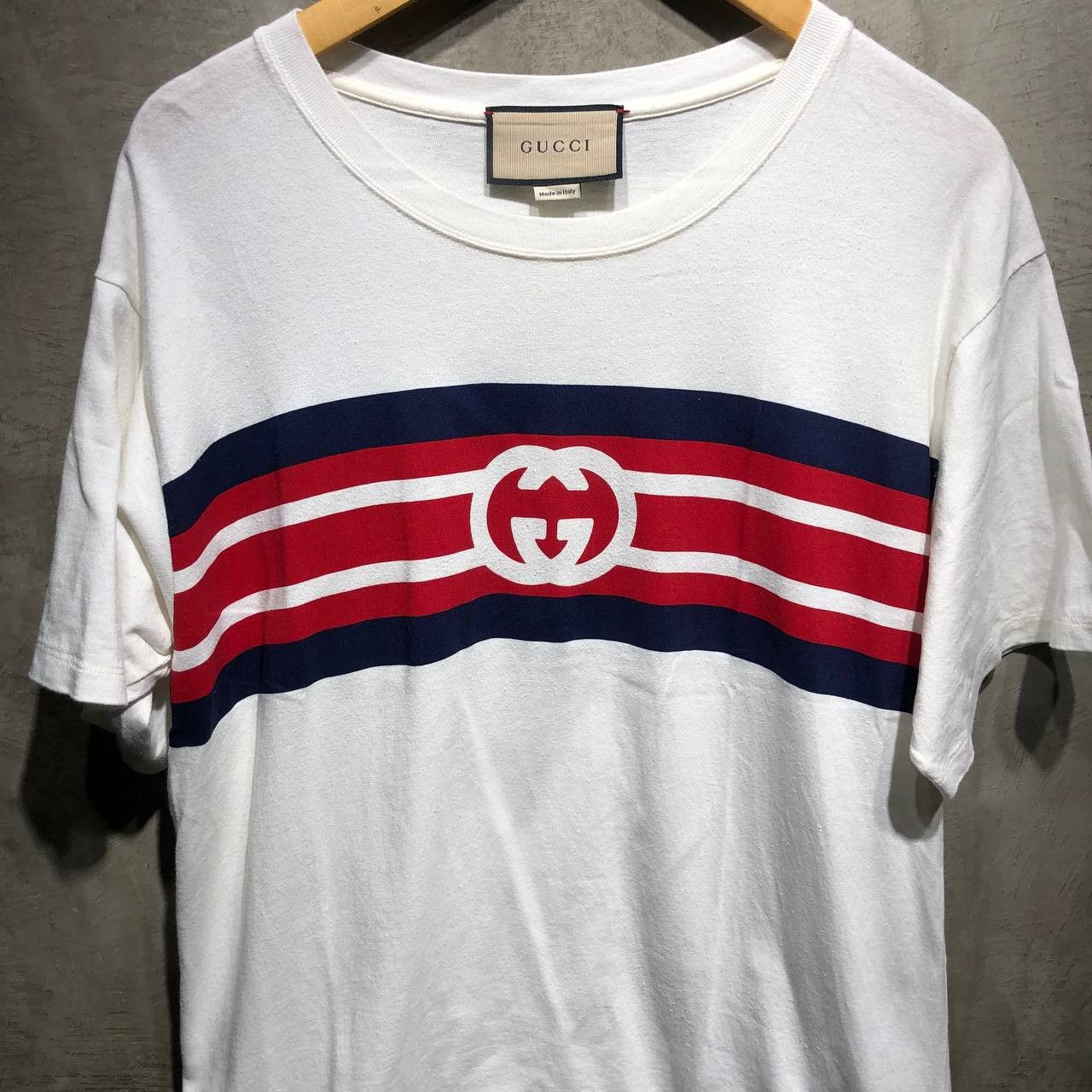 Gucci Gucci GG interlocking stripe tee Size US L / EU 52-54 / 3 - 4 Thumbnail