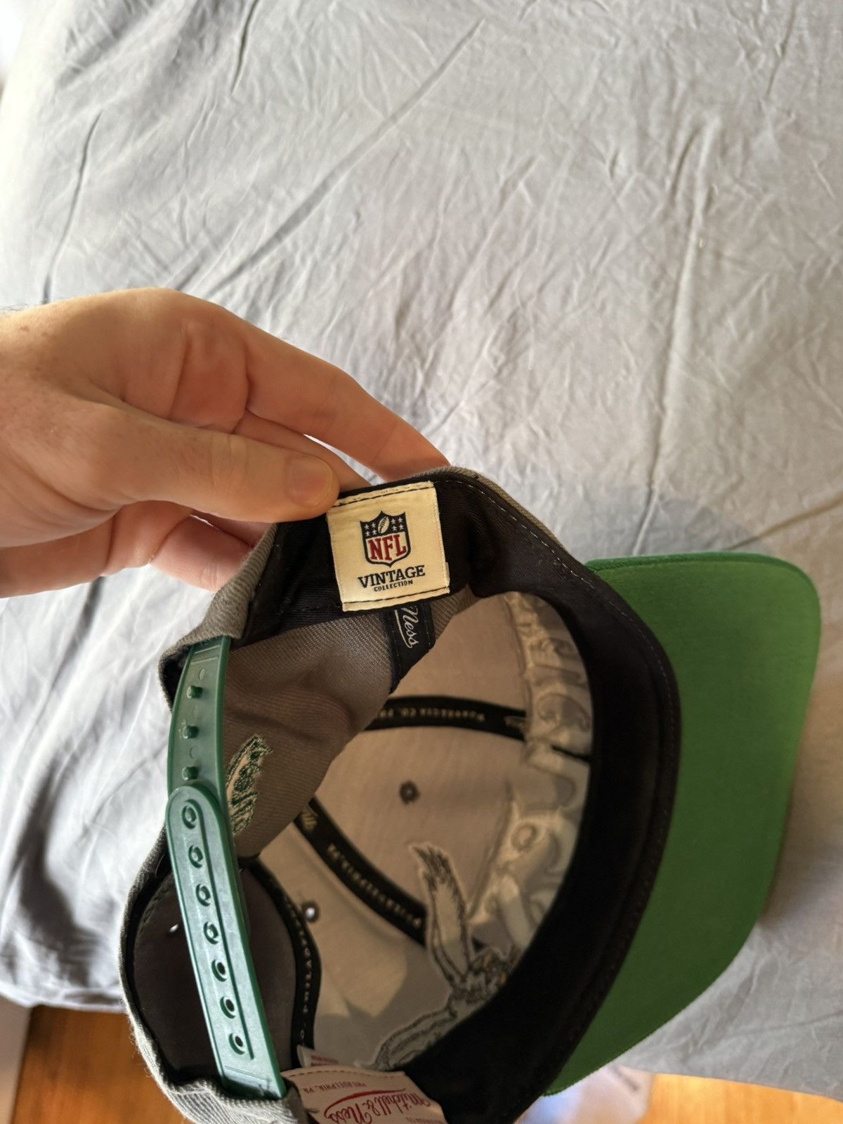 Mitchell & Ness Mitchell & Ness NFL Vintage Eagles Snapback Hat Size ONE SIZE - 4 Thumbnail
