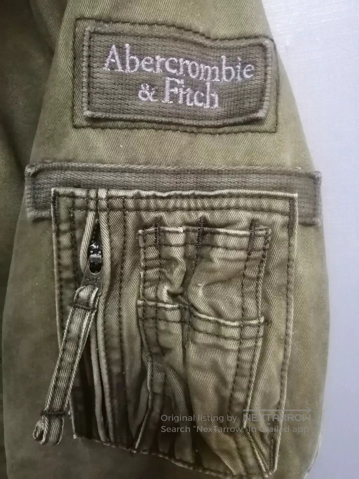 Abercrombie & Fitch A&F Vintage Distressed Cotton Jacket. Size US L / EU 52-54 / 3 - 3 Thumbnail