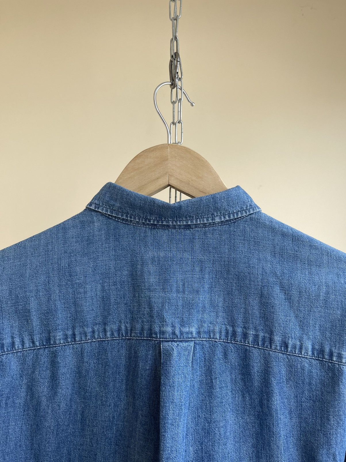 Les Deux Vagrant Chambray Regular Fit Button Down Long Sleeve Shirt Size US M / EU 48-50 / 2 - 12 Thumbnail