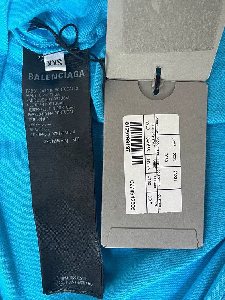 Balenciaga Balenciaga Lake blue coke short sleeve T-shirt Size US XXS / EU 40 - 4 Thumbnail
