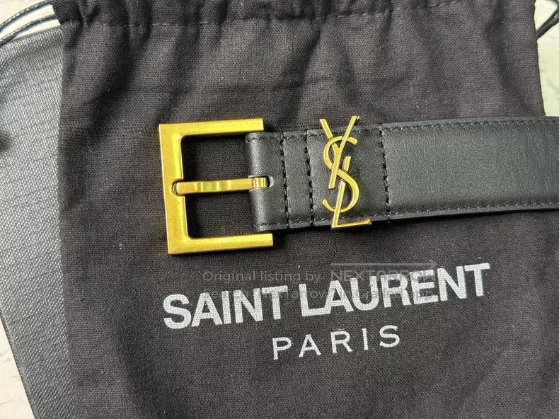 Saint Laurent Paris Saint Laurent Paris Belt i Size ONE SIZE - 2 Thumbnail