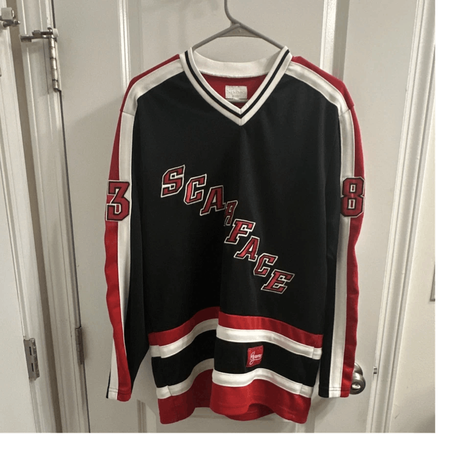 Supreme Supreme Scarface Hockey Jersey Black Size US M / EU 48-50 / 2 - 1 Thumbnail