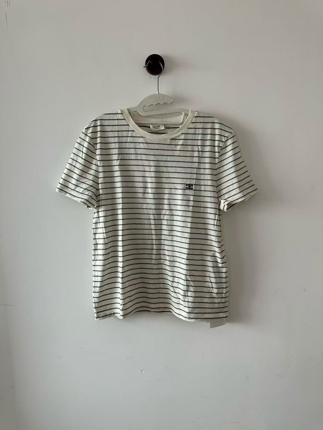 Celine Celine Striped Triomphe Logo Short-Sleeve Size XS / US 0-2 / IT 36-38 - 1 Thumbnail
