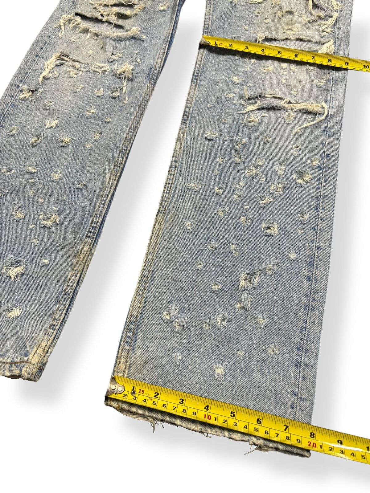 Levi's Vintage 90s Levis 501 Rusty Mud Wash Distressed Grunge Jeans Size US 31 - 18 Thumbnail