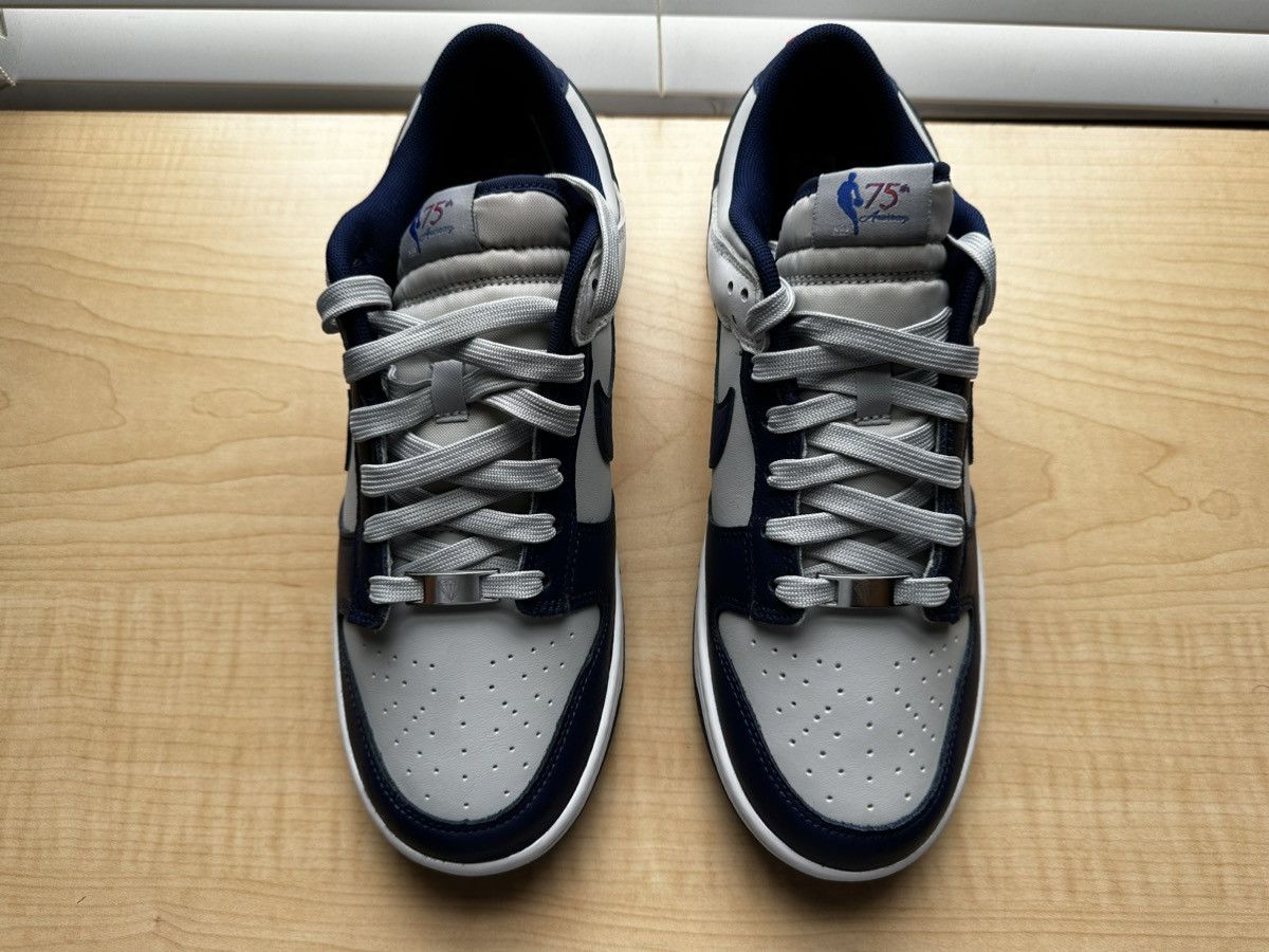 Nike Nike Dunk Low Retro EMB “Nets” Size US 8.5 / EU 41-42 - 4 Thumbnail