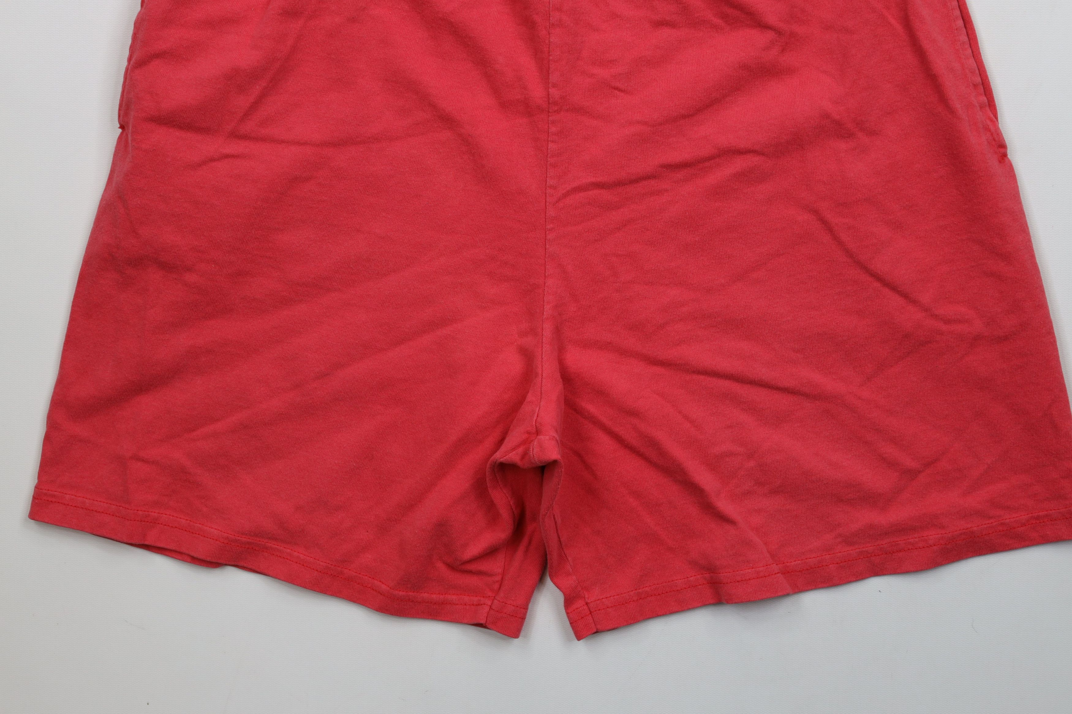 Vintage Vintage 90s Streetwear Above Knee Shorts Red Cotton USA Size US 34 / EU 50 - 4 Thumbnail