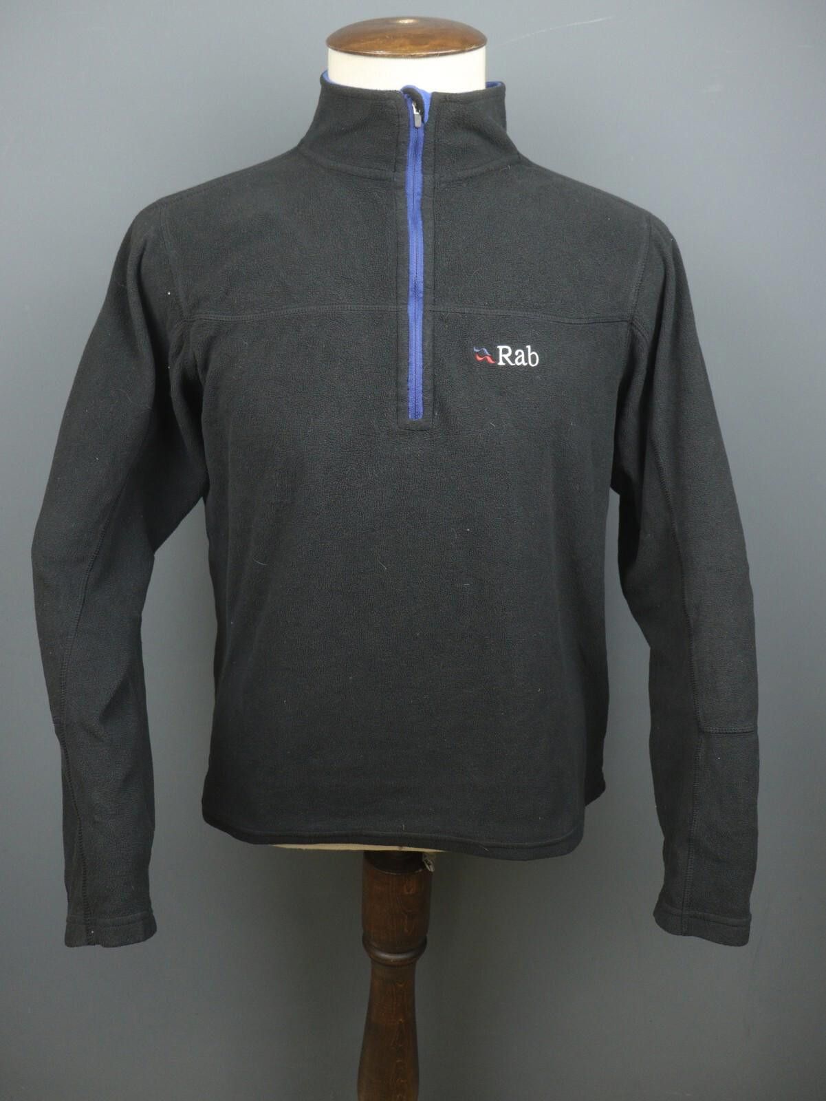 Rab Rab Black Mock Neck Quarter Zip Fleece Sweatshirt Size L/54 Size US M / EU 48-50 / 2 - 1 Thumbnail