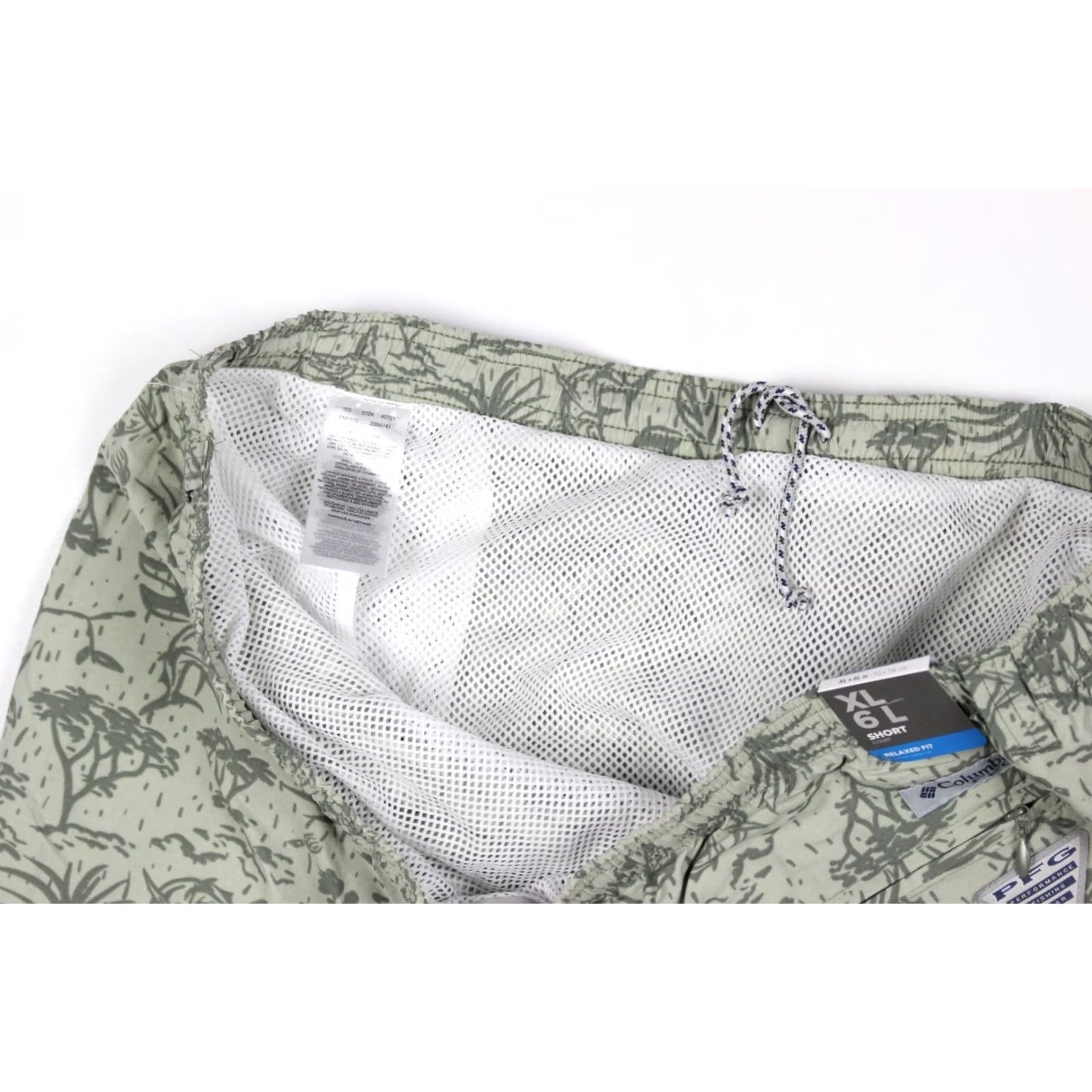Vintage Columbia PFG Men's Super Backcast II Water Shorts XL Green Sailfish 382 Floral Size US 36 / EU 52 - 4 Thumbnail