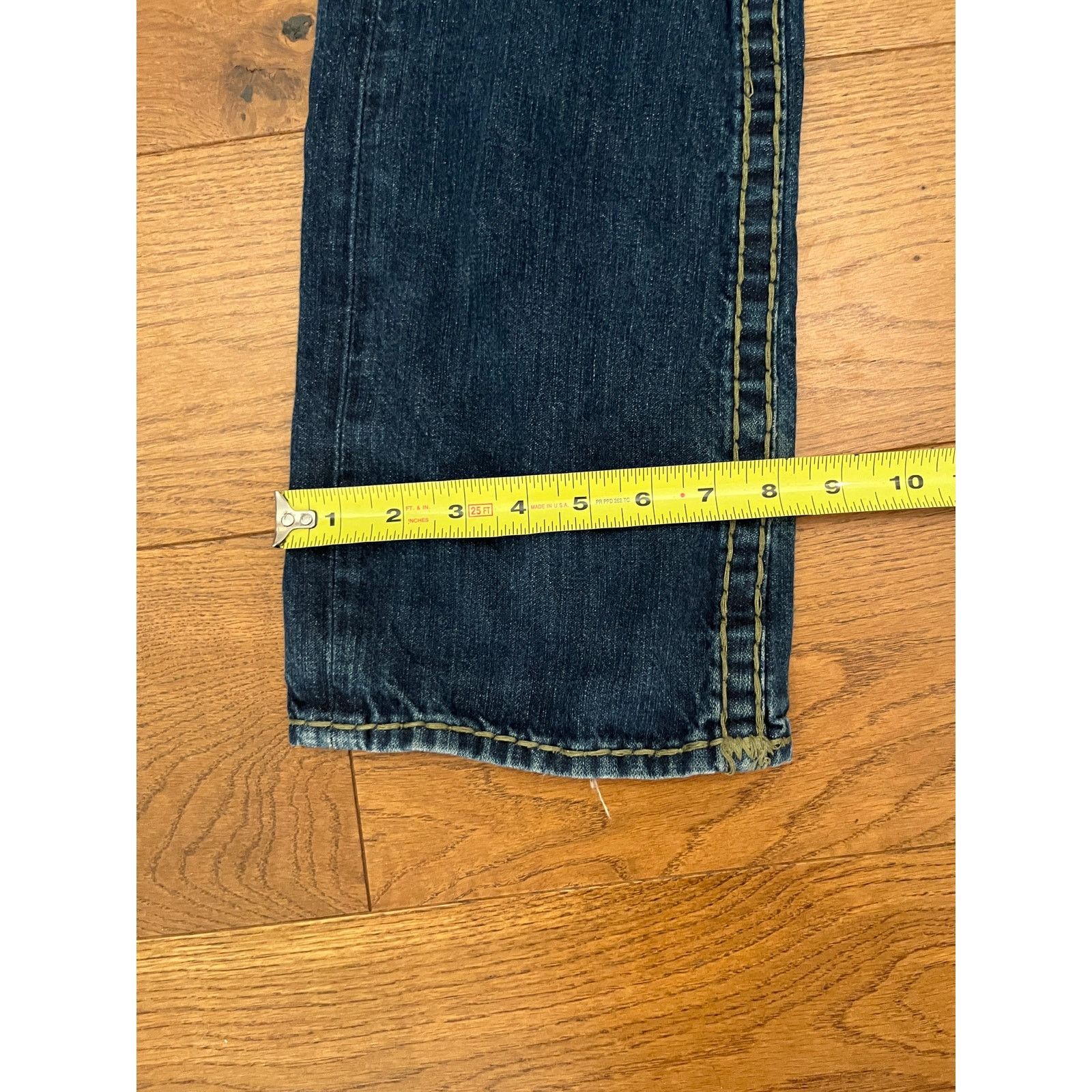 True Religion True Religion, Billy Super T, Gold Stitch Denim, Made USA 29 Size 29" - 13 Thumbnail