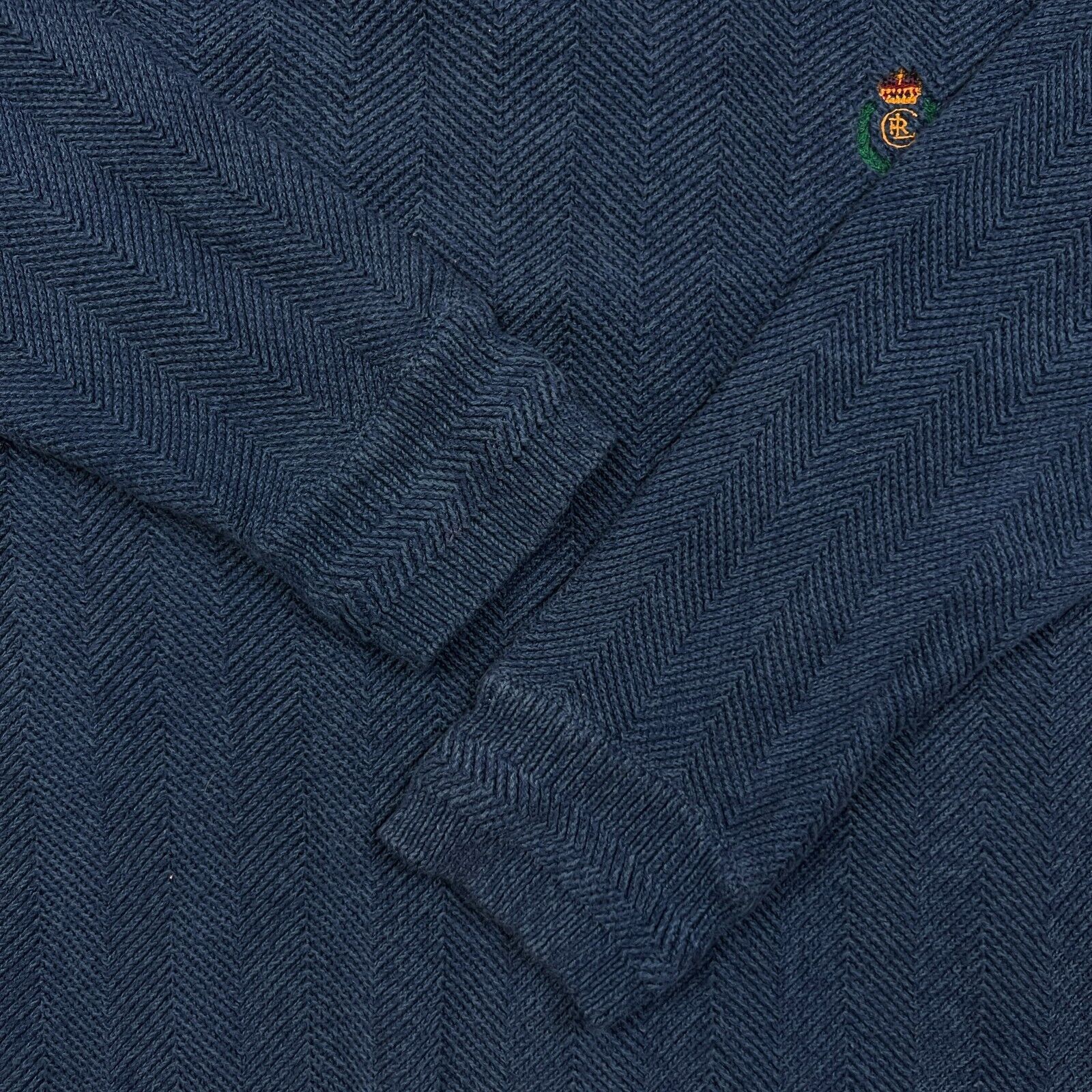 Chaps Ralph Lauren × Polo Ralph Lauren × Ralph Lauren Vintage 90s Chaps Ralph Lauren Sweatshirt Large Crest Knit Size US L / EU 52-54 / 3 - 4 Thumbnail