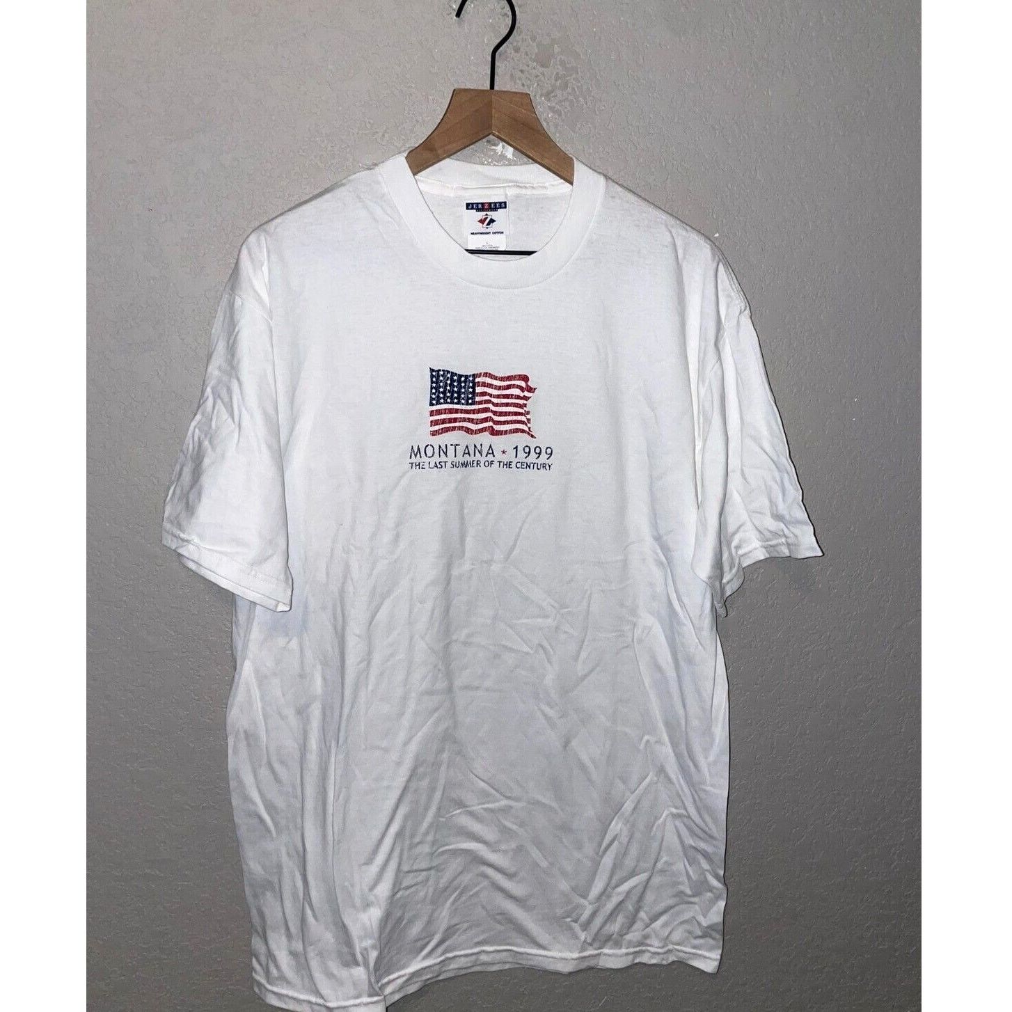 Jerzees Vintage Montana Shirt Last Summer Of The Century White L Tee Size US L / EU 52-54 / 3 - 1 Thumbnail