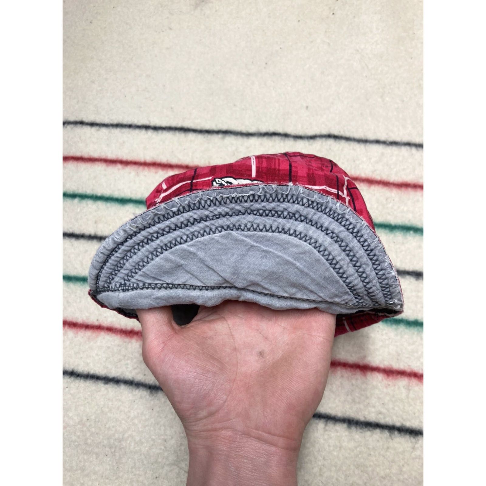Vintage VINTAGE Handmade Alabama Roll Tide 80s cycling cap Hat One Size Red Men's Bill 1980s Style Party? Size US 35 - 2 Thumbnail