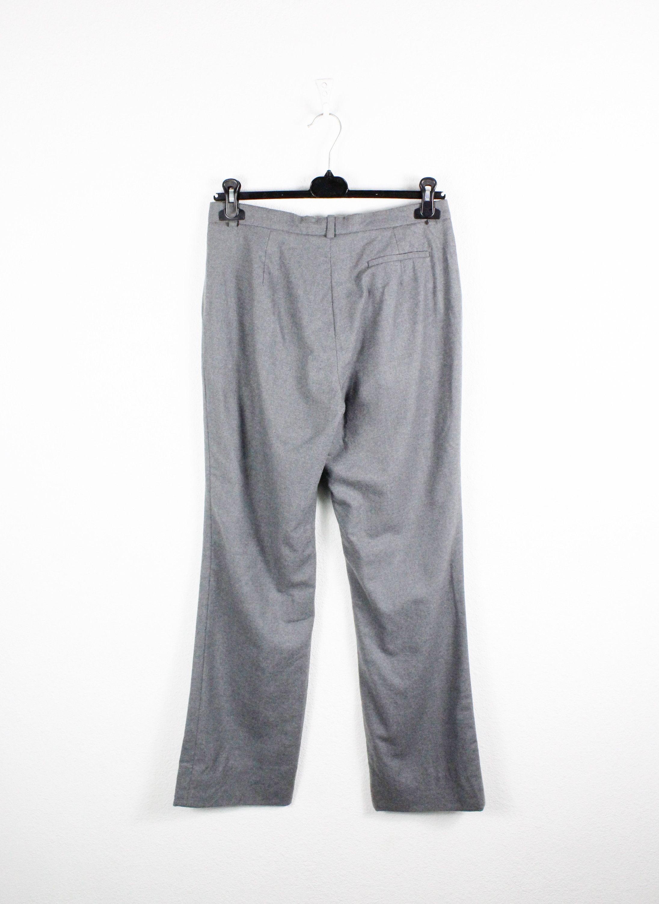 Jil Sander Jil Sander by Raf Simons Grey Flannel Wool Trousers Pants Size 26" / US 2 / IT 38 - 4 Thumbnail